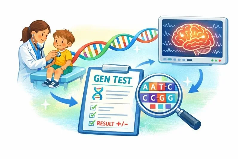  “Vậy con em có cần xét nghiệm gen không, và phải điều trị bao lâu?”