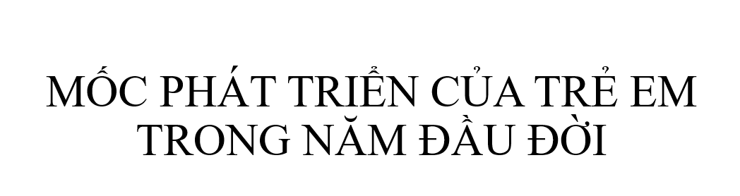 Mốc phát triển của trẻ em trong năm đầu đời