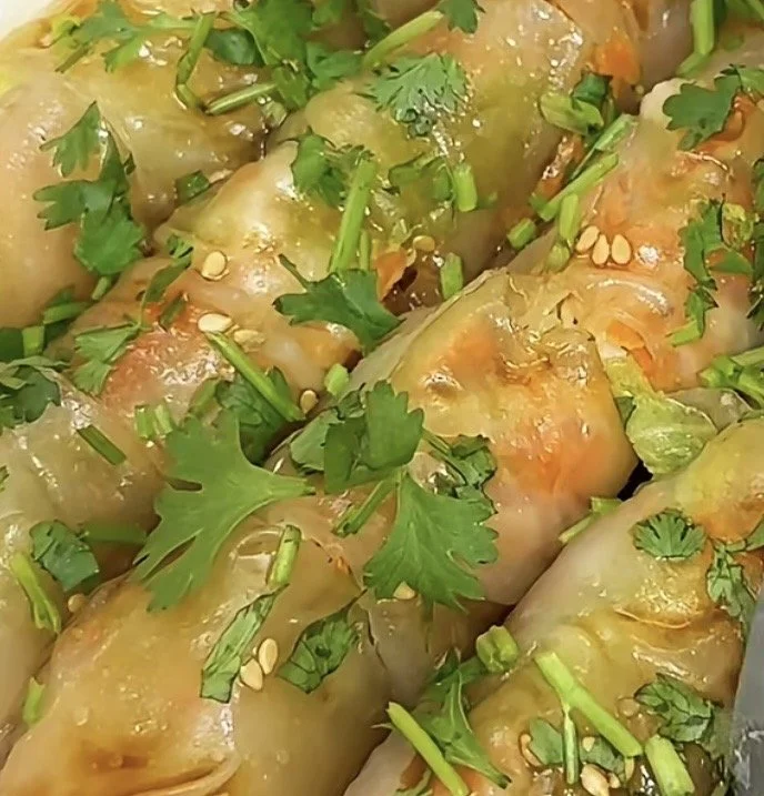 Há cảo tôm thịt keto