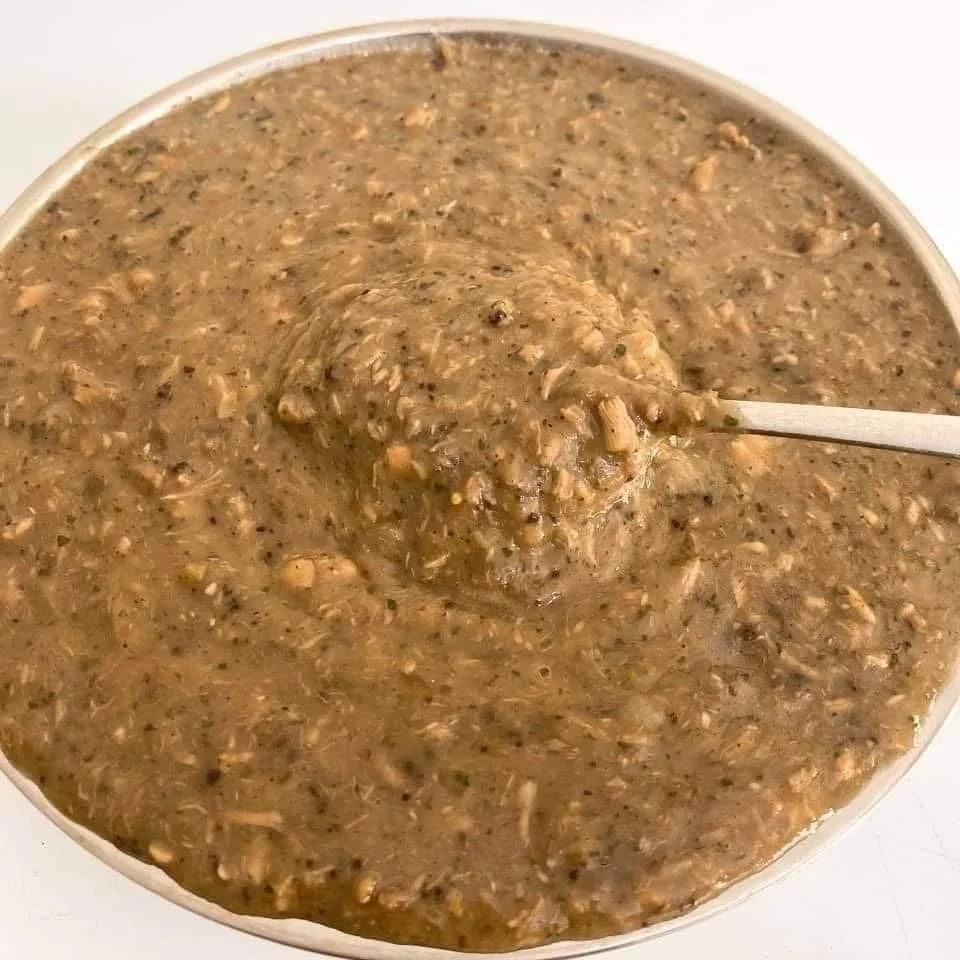 Cháo lươn cà tím keto