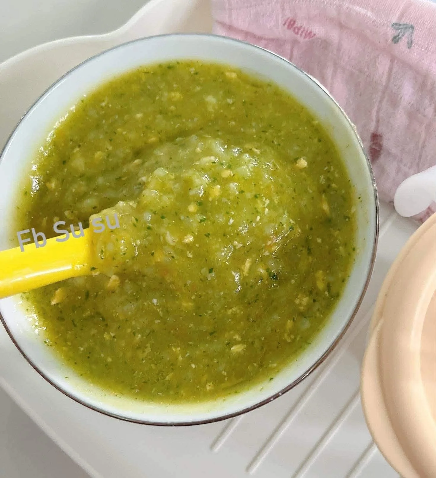 Cháo rau ngót tôm keto