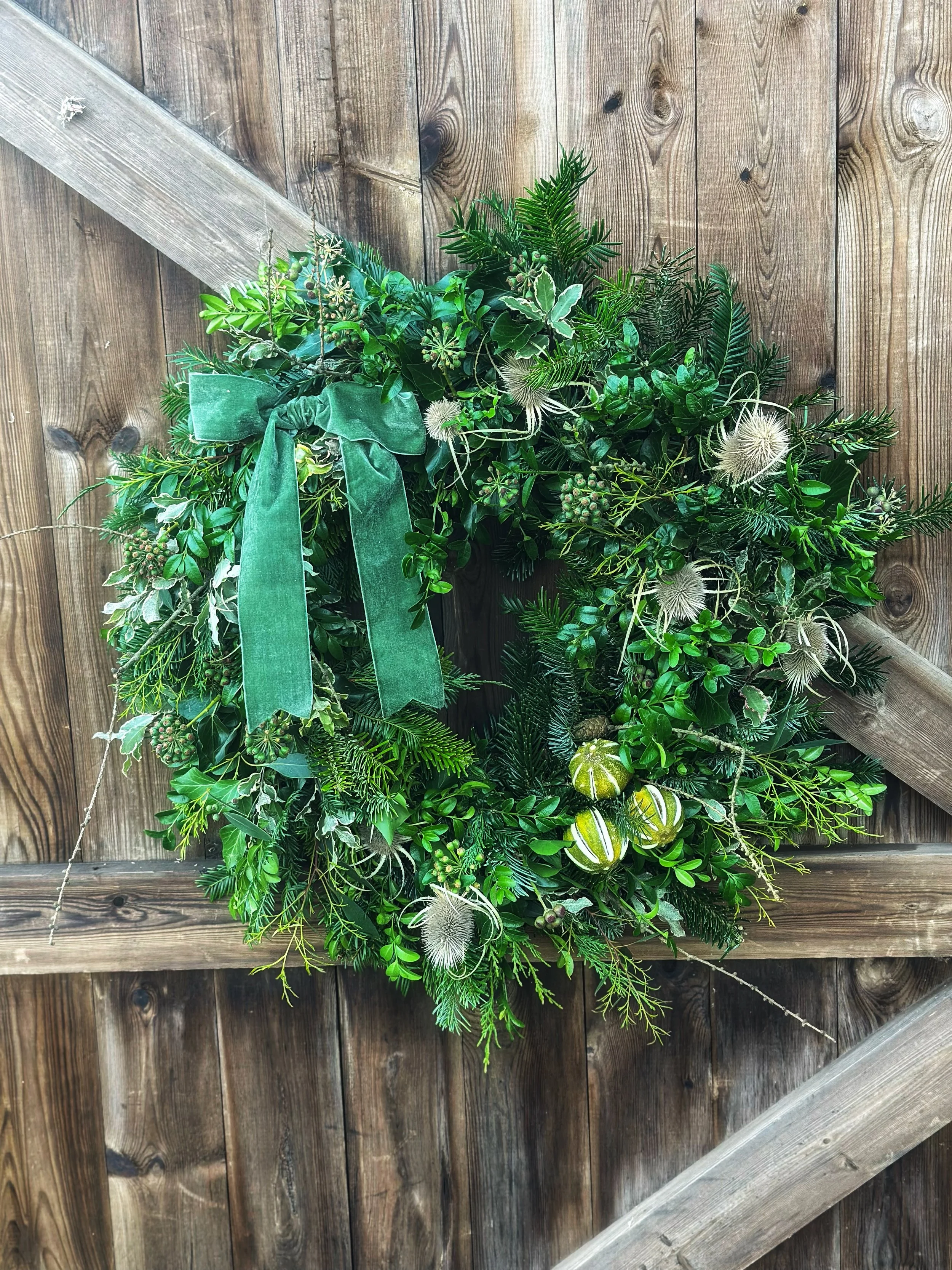 Luxury Christmas Wreath from Chippy Flower Farm.JPG