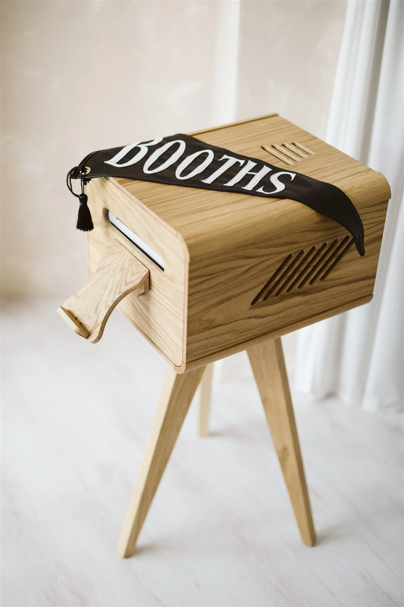 Photo booth printer station.