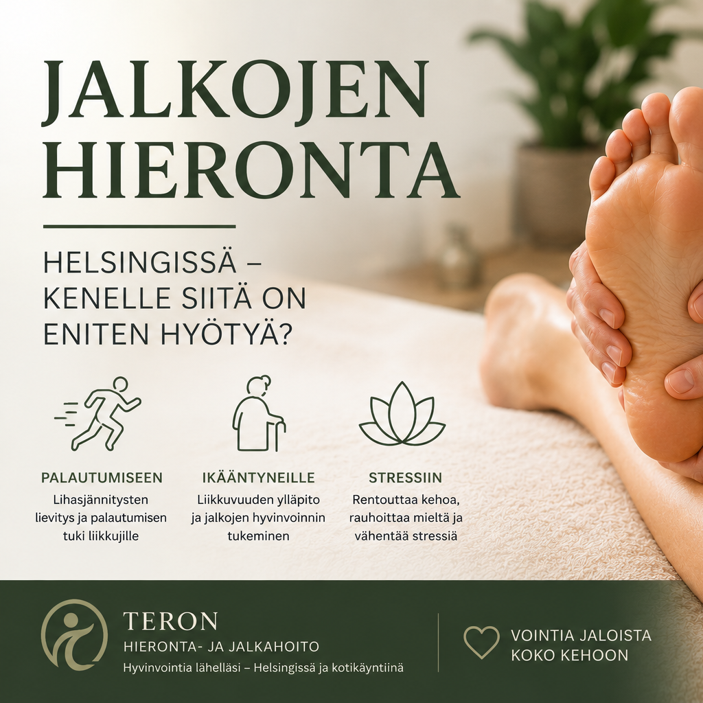 Jalkojen hieronta Helsingissä – kenelle siitä on eniten hyötyä?