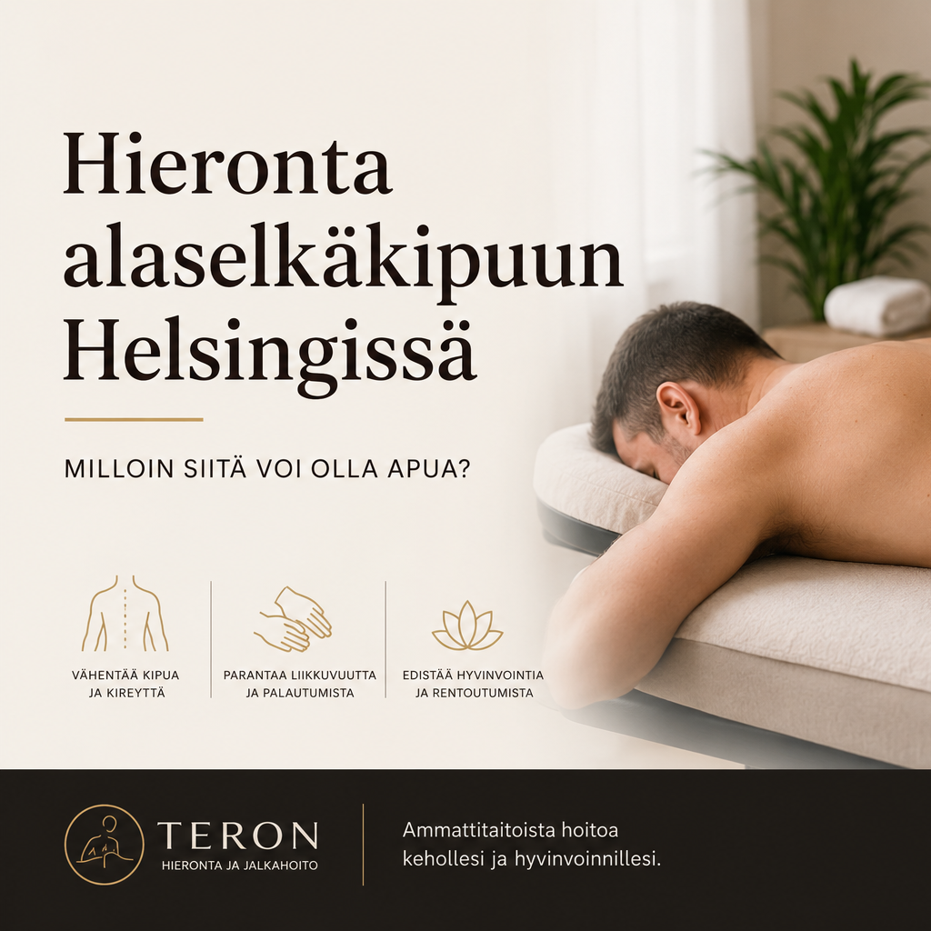 Hieronta alaselkäkipuun Helsingissä – milloin siitä voi olla apua?