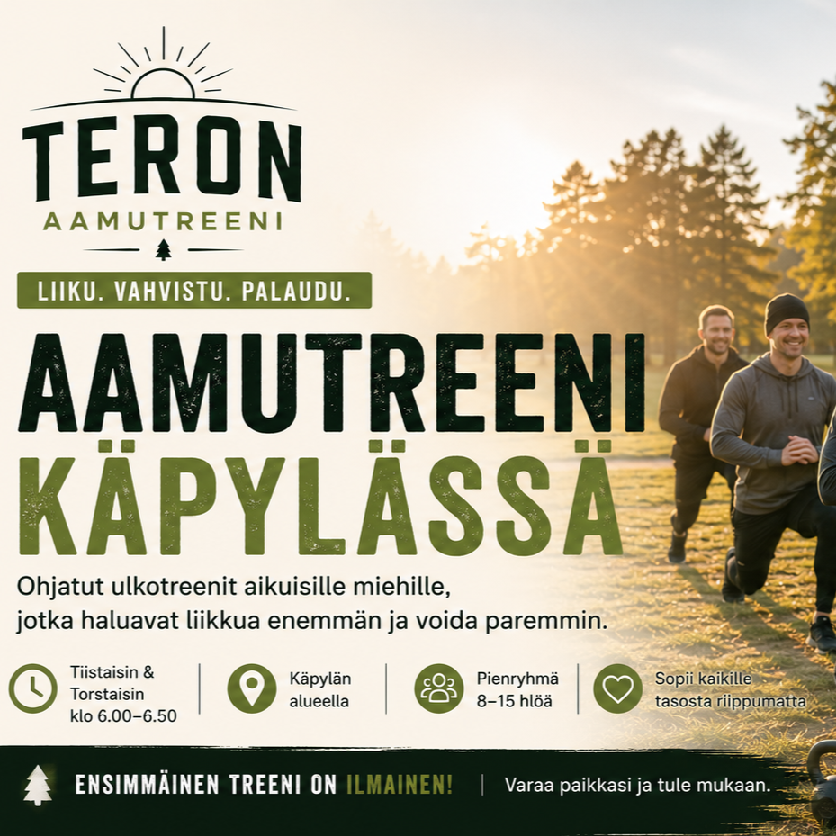 Aamutreeni Käpylässä – Aloita päivä energisesti pienryhmässä