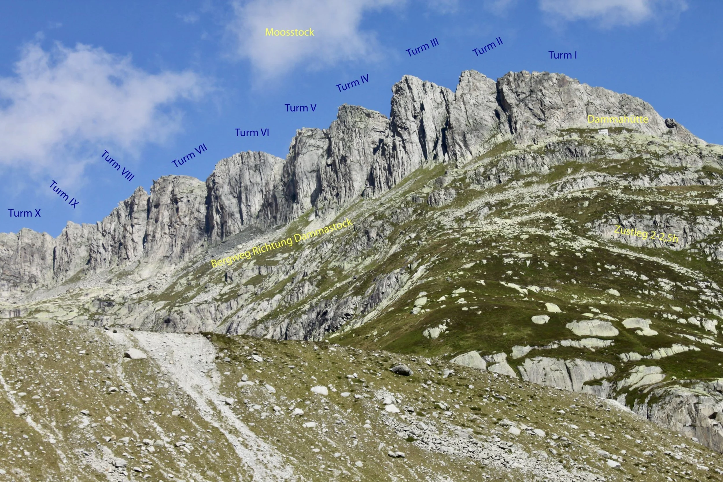 Moosstock Topo Klettern