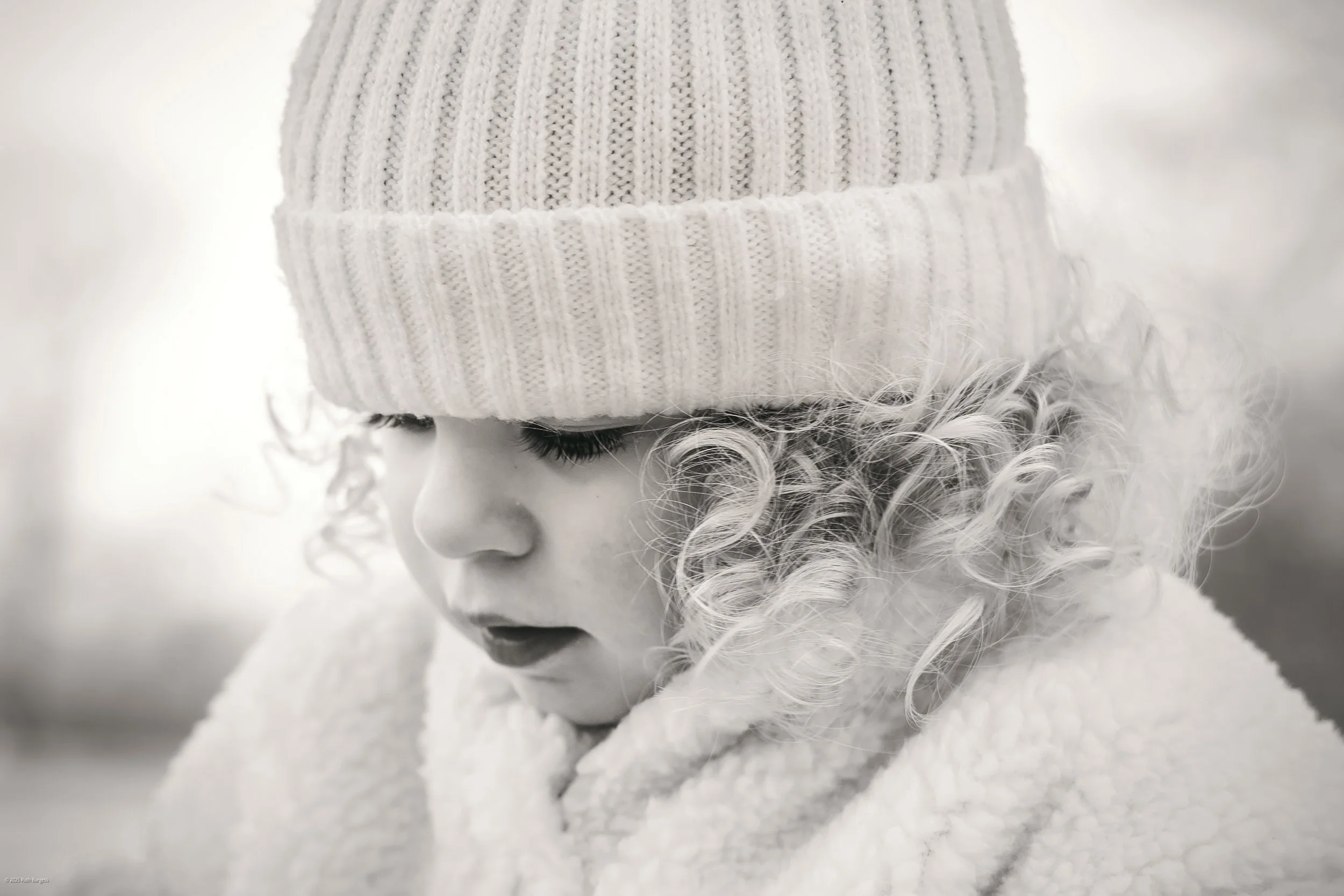 close up of child's face
