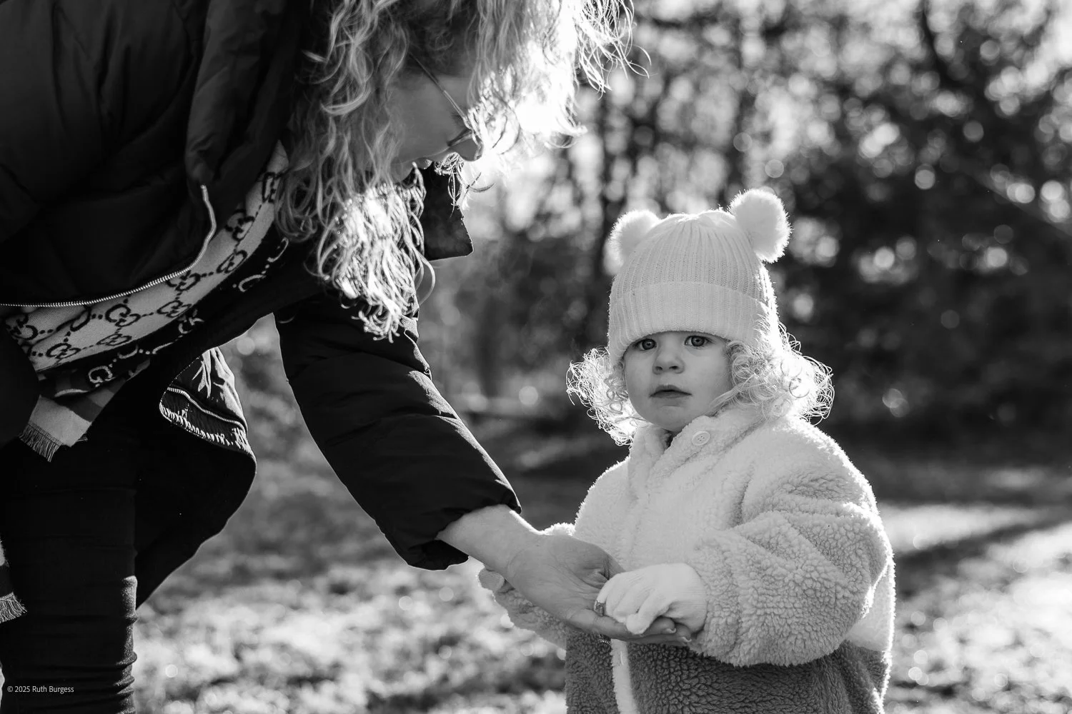 mum and toddler outside