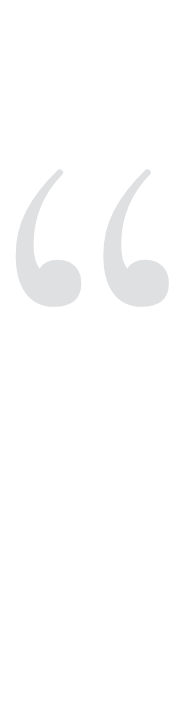 Black background with large light gray quotation marks and the quote symbol in the center.