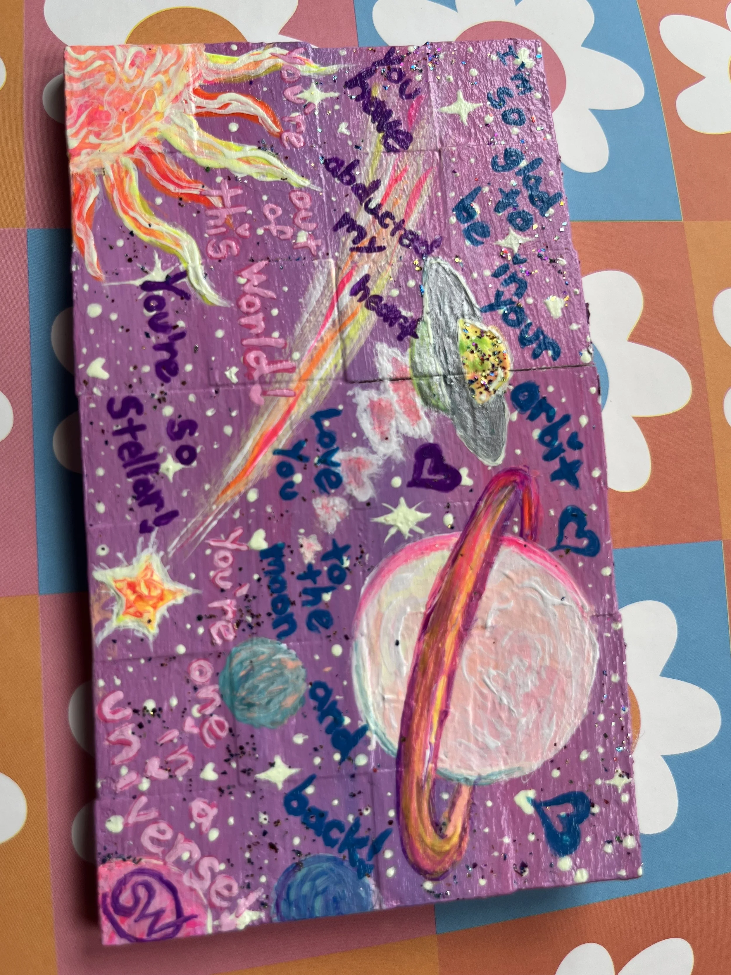 Galaxy of Love puzzle painting for a friend (together)