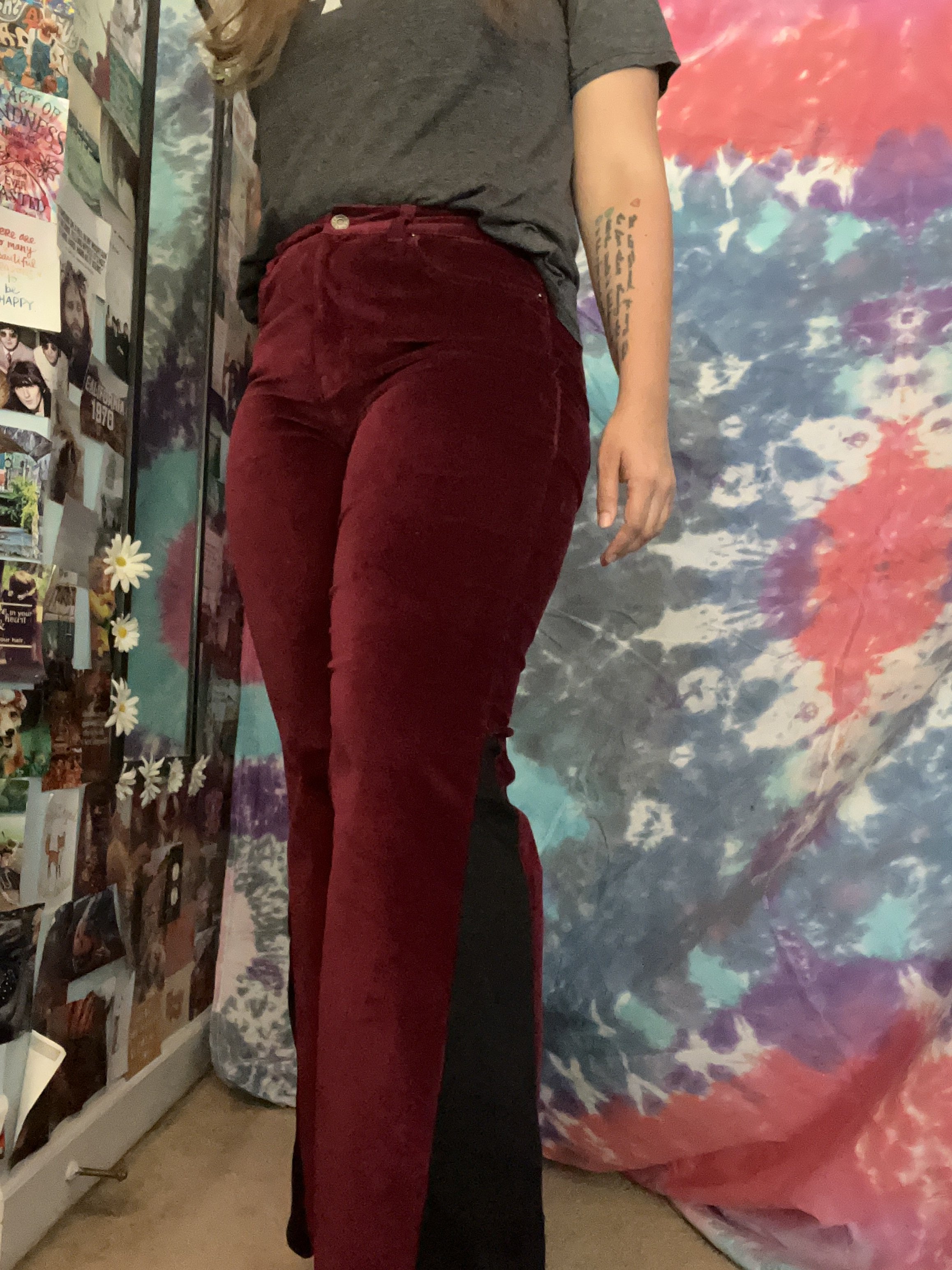 Red & Black Bell-bottoms (available in shop)