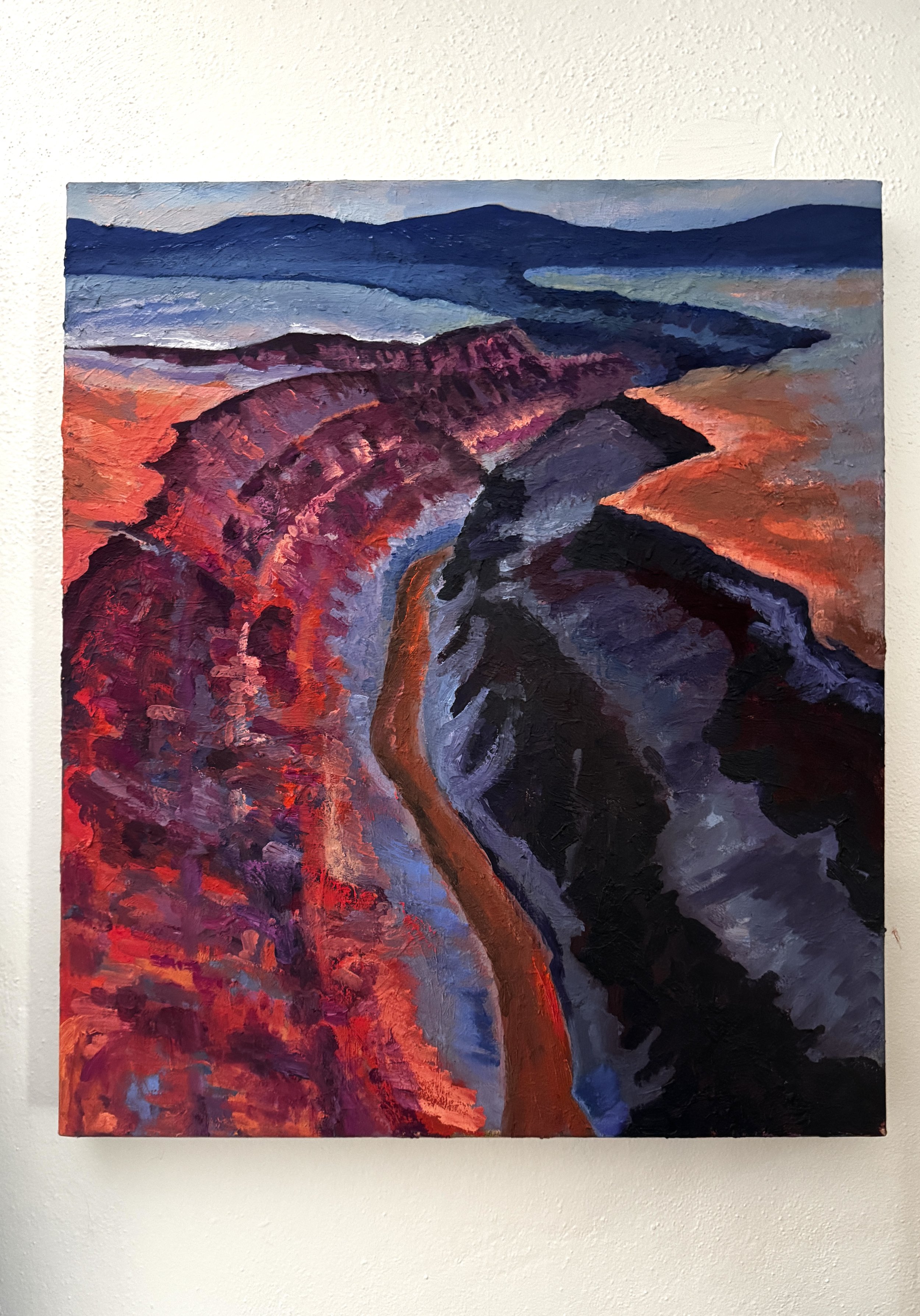 Rio Grande Gorge, 2021-2025,
Oil on canvas,
28 x 24 inches