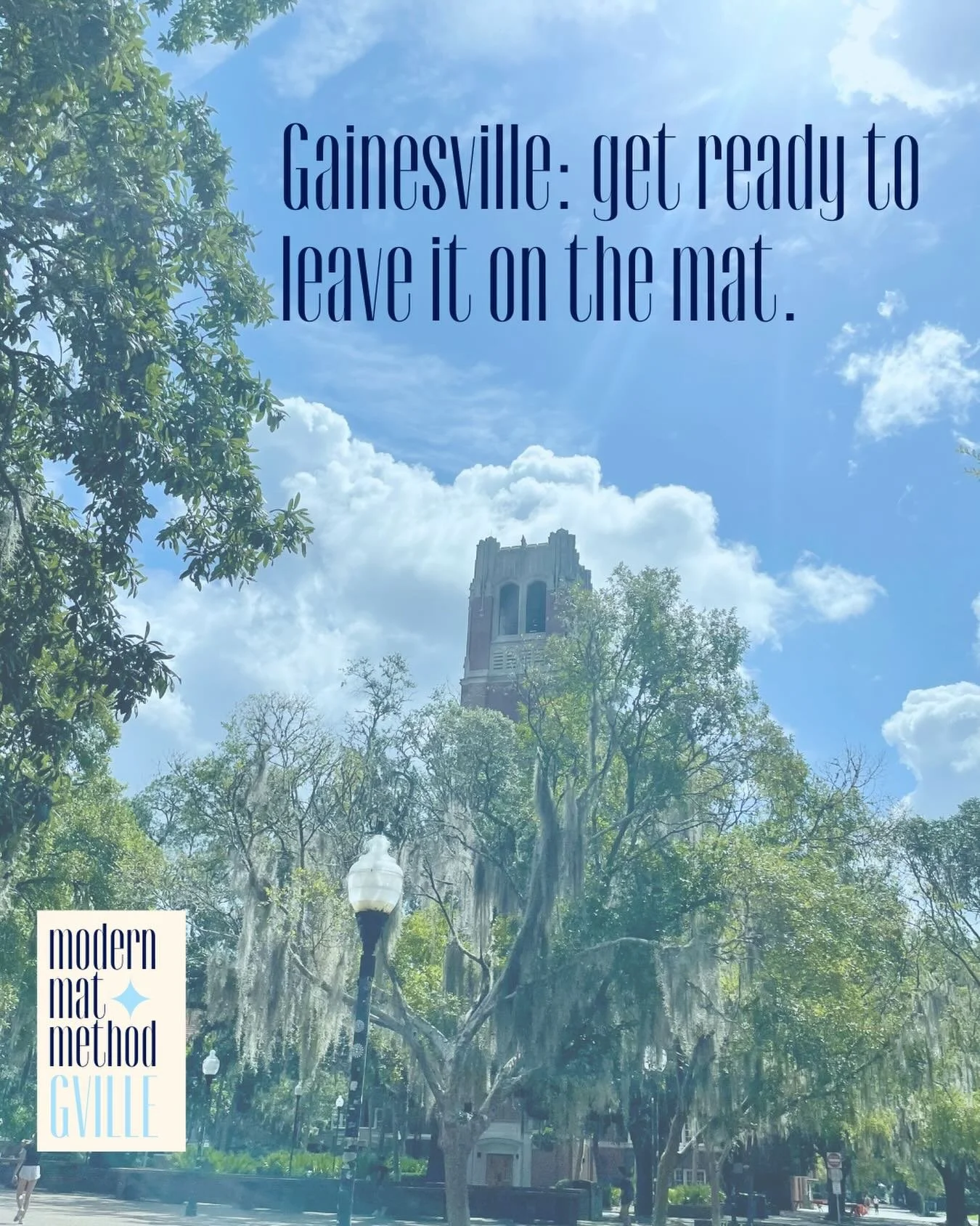 The swamp just got a lotttttt sweatier✨Our Gainesville Chapter begins Spring 2026. Stay tuned to meet our Gville Instructor &amp; Chapter Leader! 
🐊 Booking events now for March &amp; Beyond. Reach out to gvillemodernmat@gmail.com for more info. #uf