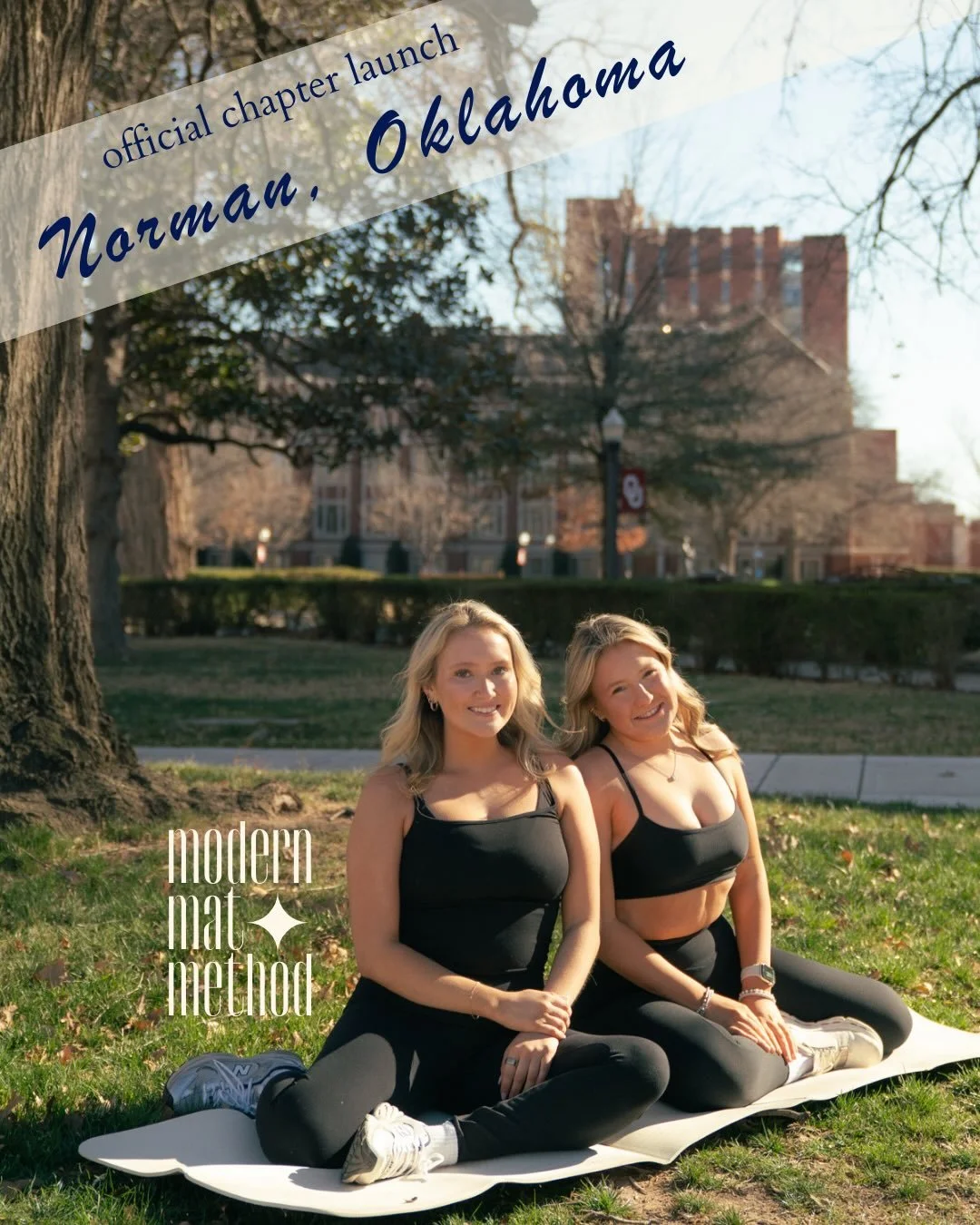 MMM goes national !!!🧘&zwj;♀️✨

We are so excited to launch the Norman, OK Modern Mat Method Chapter, @okmodernmat 💫

Led by our soon-to-be CPE Certified Instructors Reagan and Hallie, they are so excited to share their love for Pilates with the Un
