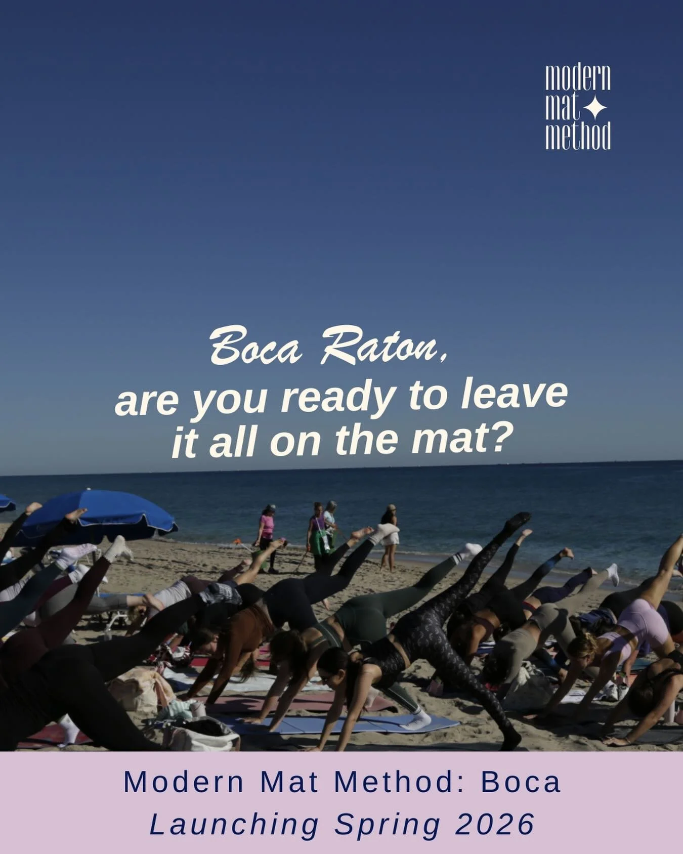 BOCA RATON, GET READY FOR MMM 🏝️🐚🌊

We are so excited to announce the launch of our Boca Raton Chapter, now booking events for March through Summer. Stay tuned to meet our Boca Chapter Lead 🩷

#bocaraton #pilates #southflorida #pilatesclass