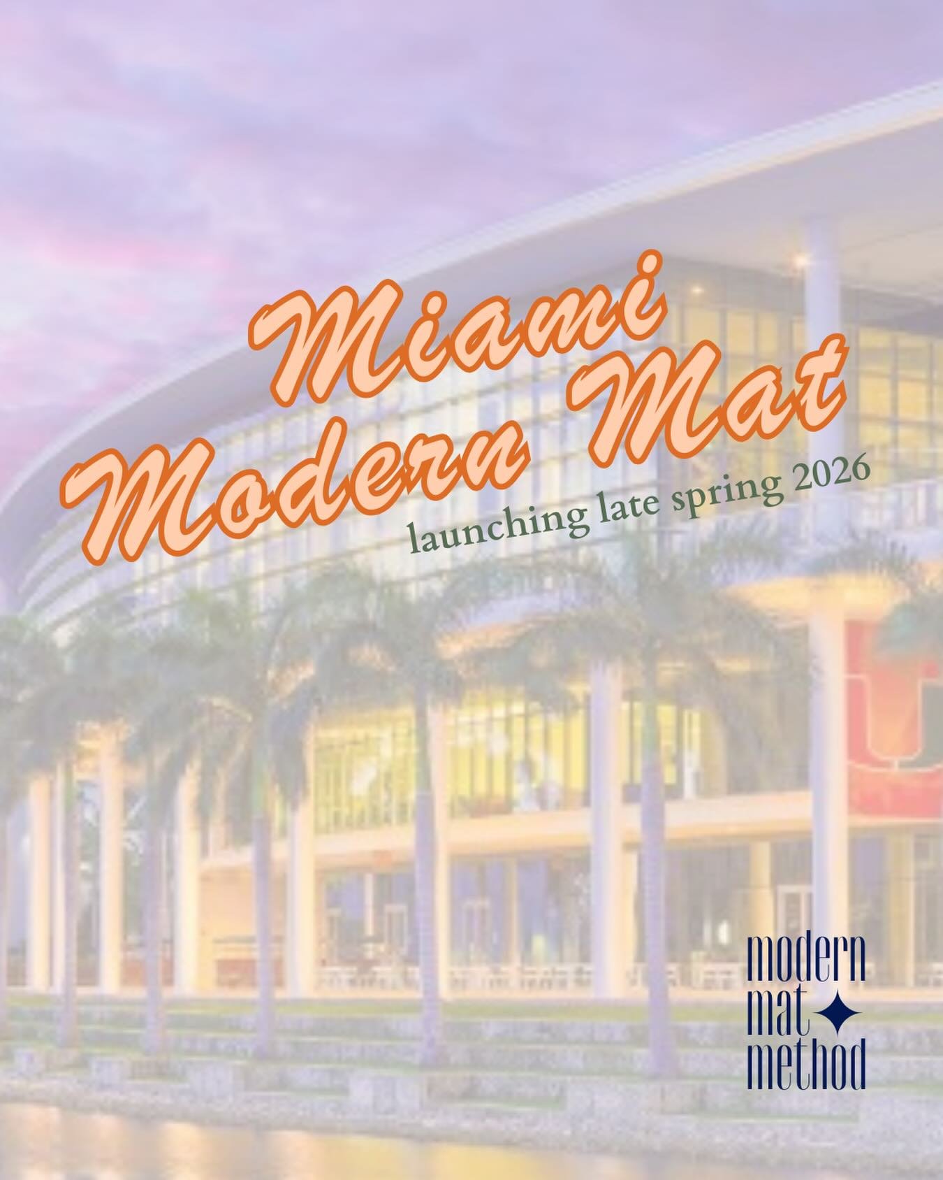 ALL ABOUT THAT U 🙌 

You heard it here first, the Modern Mat Method is heading to the 305🏝️

Launching Late Spring 2026! Stay tuned to meet our Chapter Lead &amp; Instructor 🧡
#miami #305 #umiami #pilates #pilatesinstructor