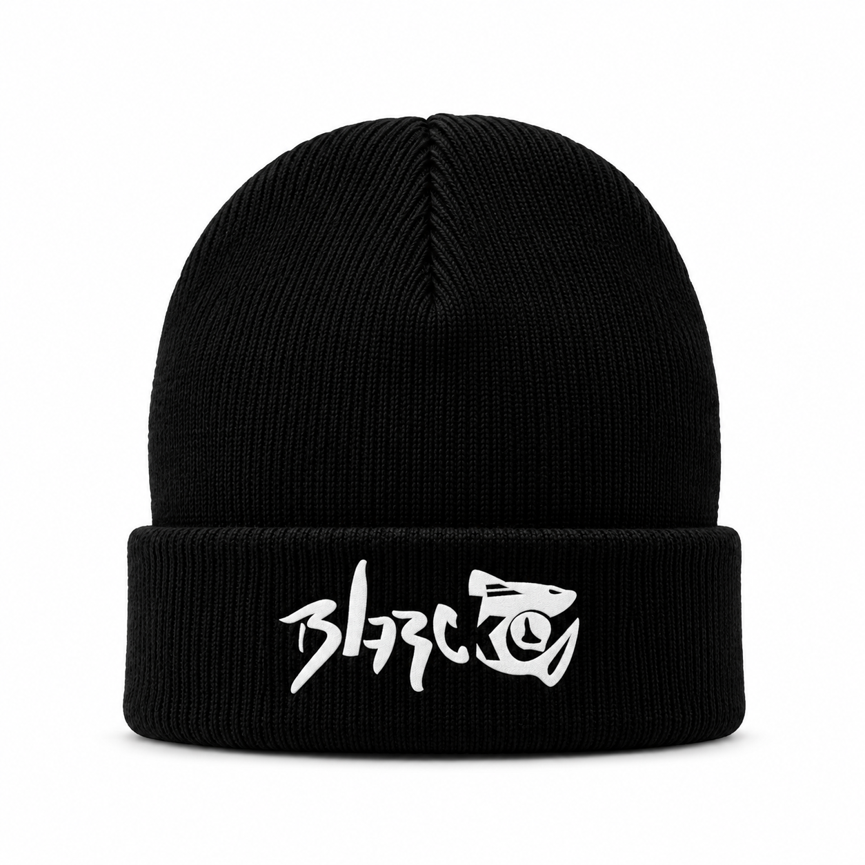 Blarcko Black Knit Beanie.png