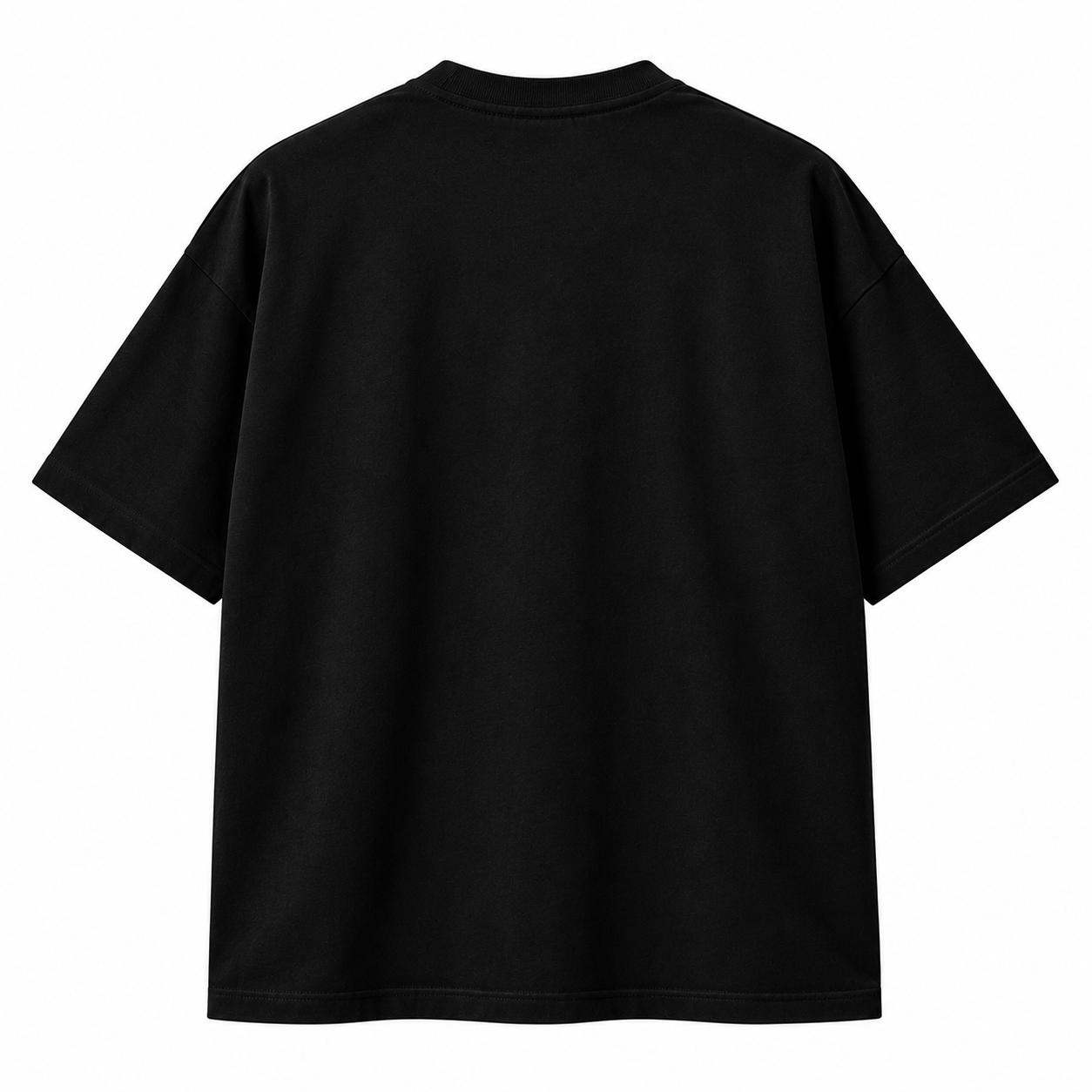 Minimalist Black Oversized T-Shirt Back.png