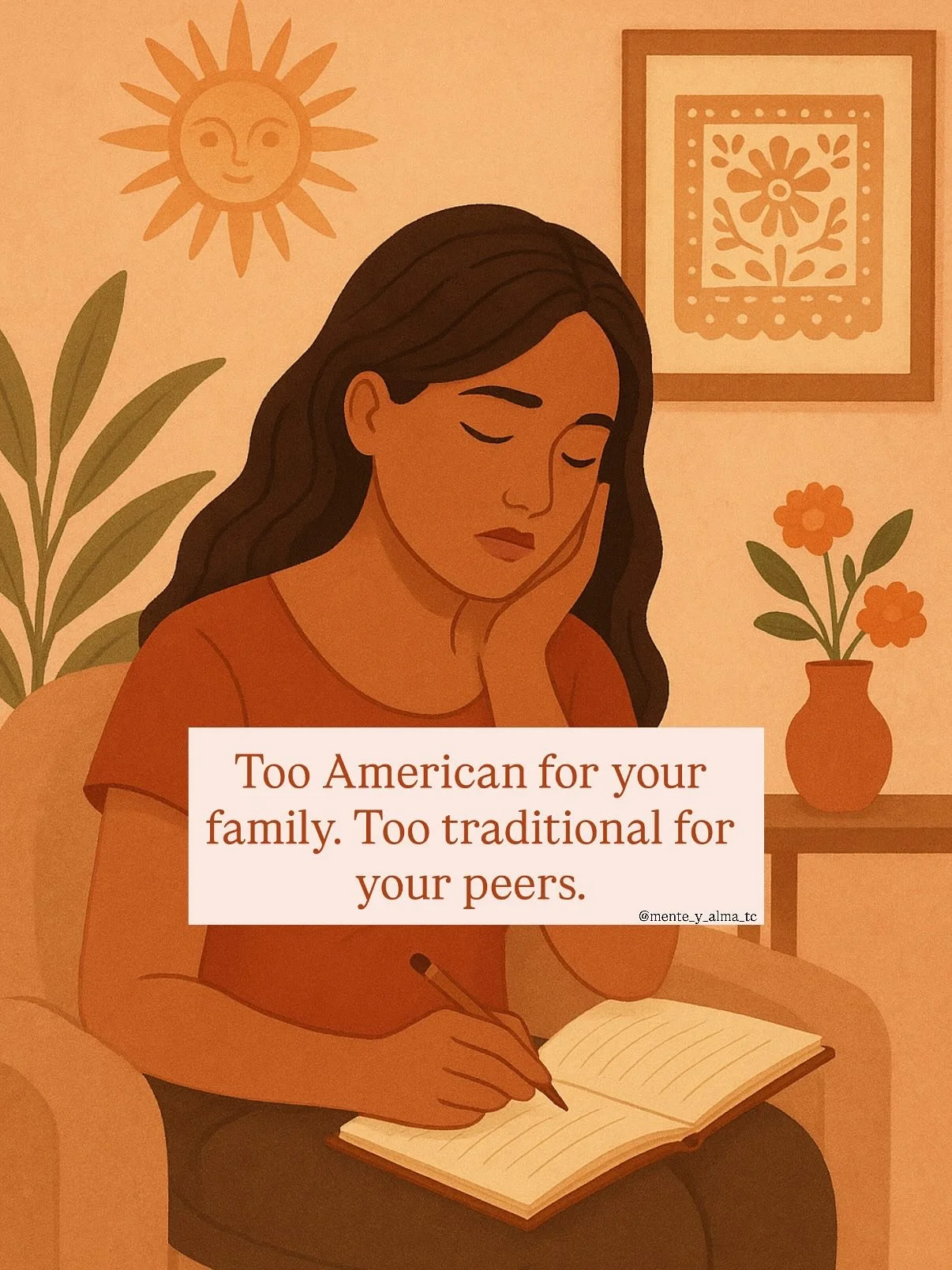 Being bicultural isn&rsquo;t a weakness.
It&rsquo;s a strength &mdash; even when it feels isolating.

You&rsquo;re not lost. You&rsquo;re layered.

💬 Can you relate?

#AcculturationHealing #BiculturalStruggles #HealingInBothLanguages #DaughterOfImmi