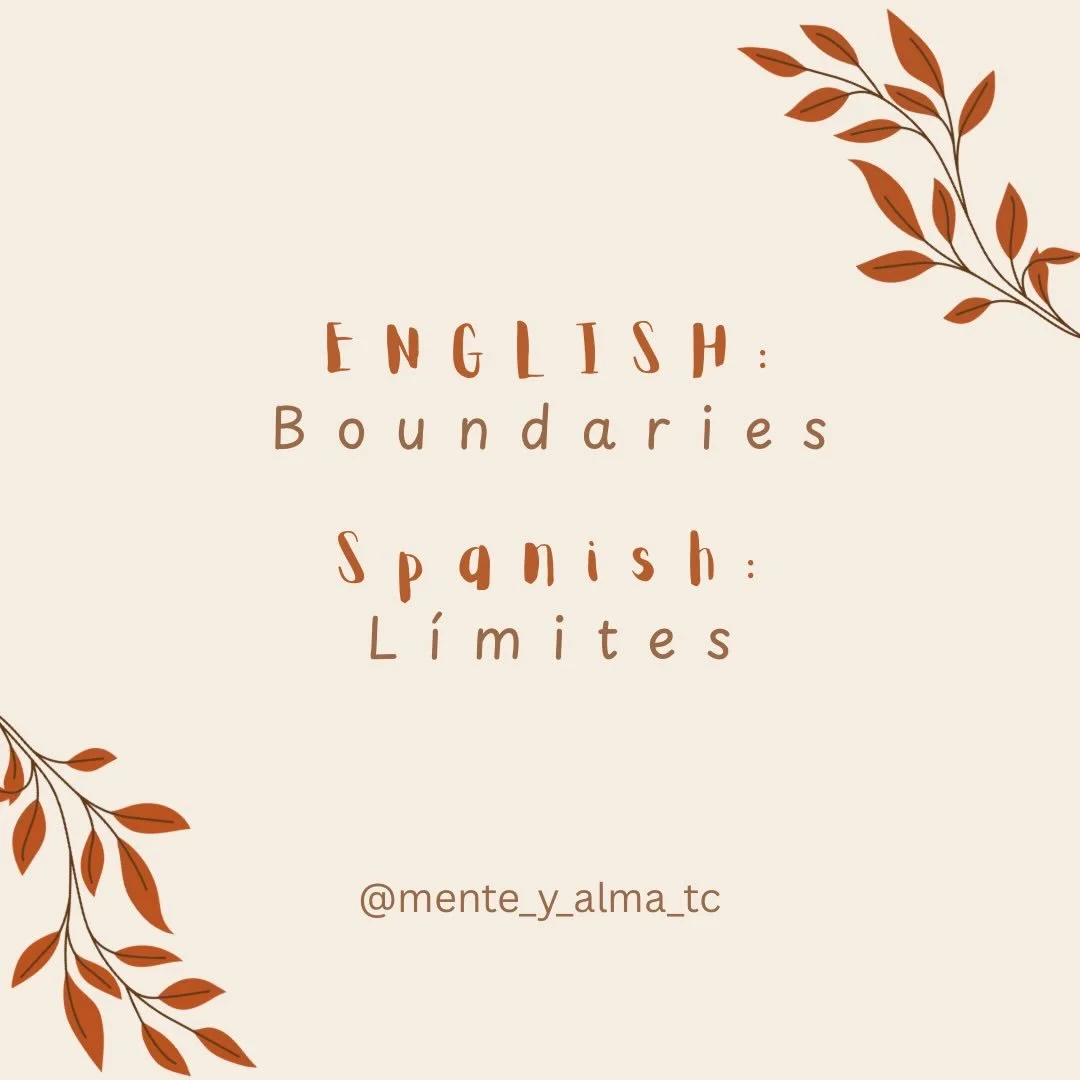 What do you hope to set l&iacute;mites on? 

#BilingualTherapist #ClinicalSpanish #MentalHealthEducation #LatinxMentalHealth #SpanishForTherapists
