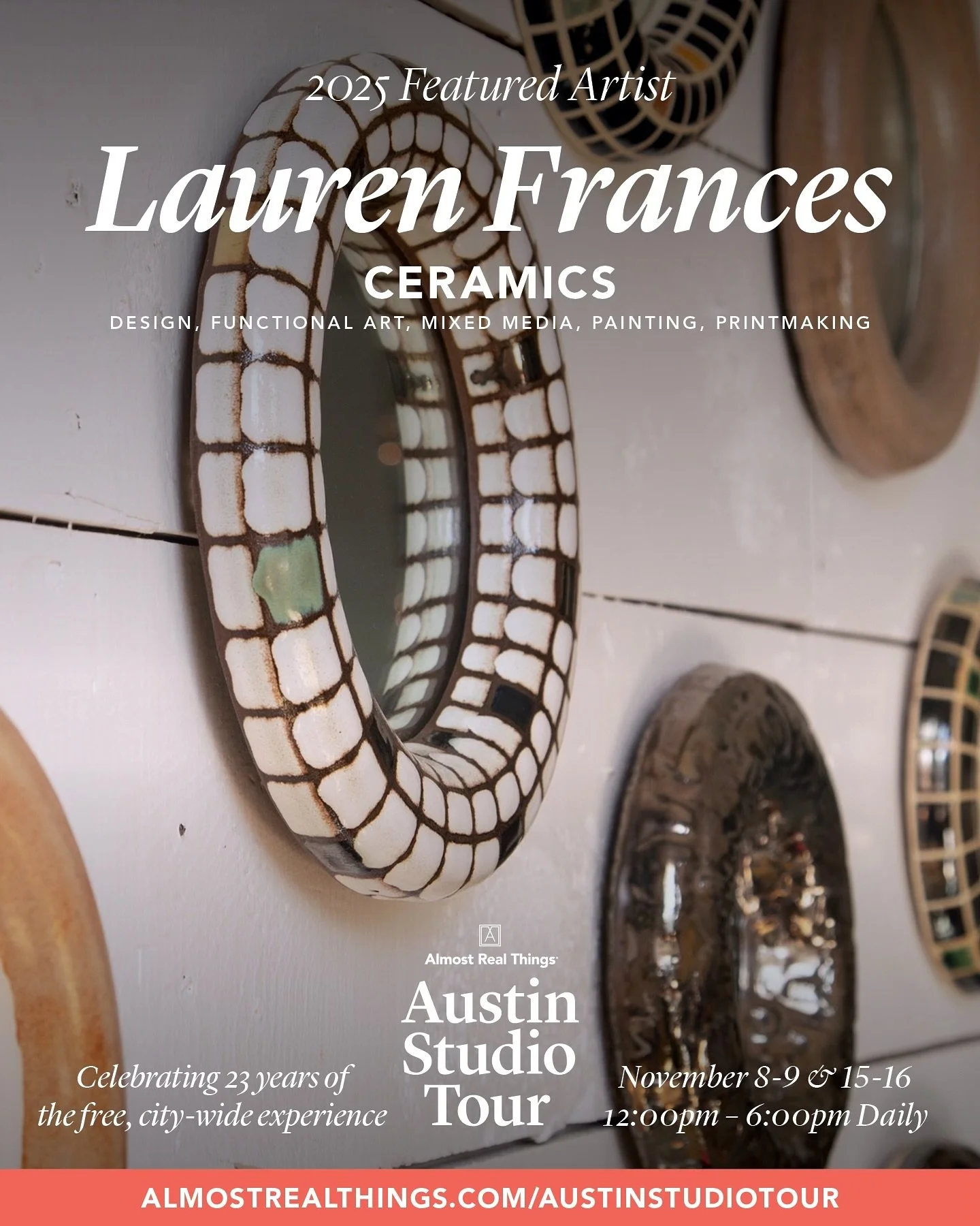 @austinstudiotour weekend 2 is here!!! Stop by @ceramigos_austin from 12-6pm Sat &amp; Sun to check out a select body of work including upcoming collaboration with nerakomi artist @guimoufarrige. 

I sadly won&rsquo;t be there in person for wknd2 but