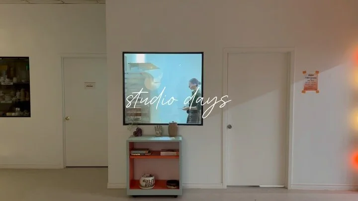 Over a thousand hours working on my art this year translated to thousands of seconds in studio days 🤎 Anything worthwhile takes time.. and designing along with making ceramics sure does take a lot of it

Sometimes little clips are all I have capacit