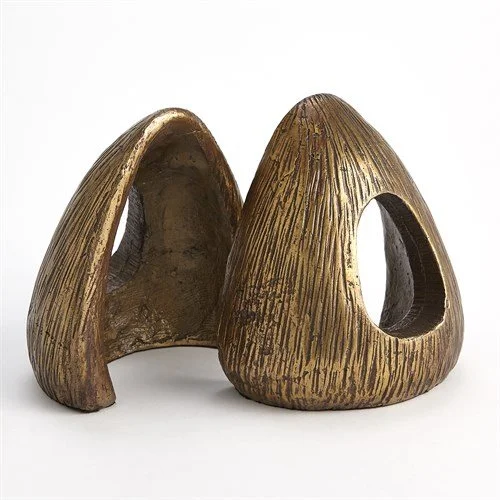 Yurt Shaped Bookends S/2