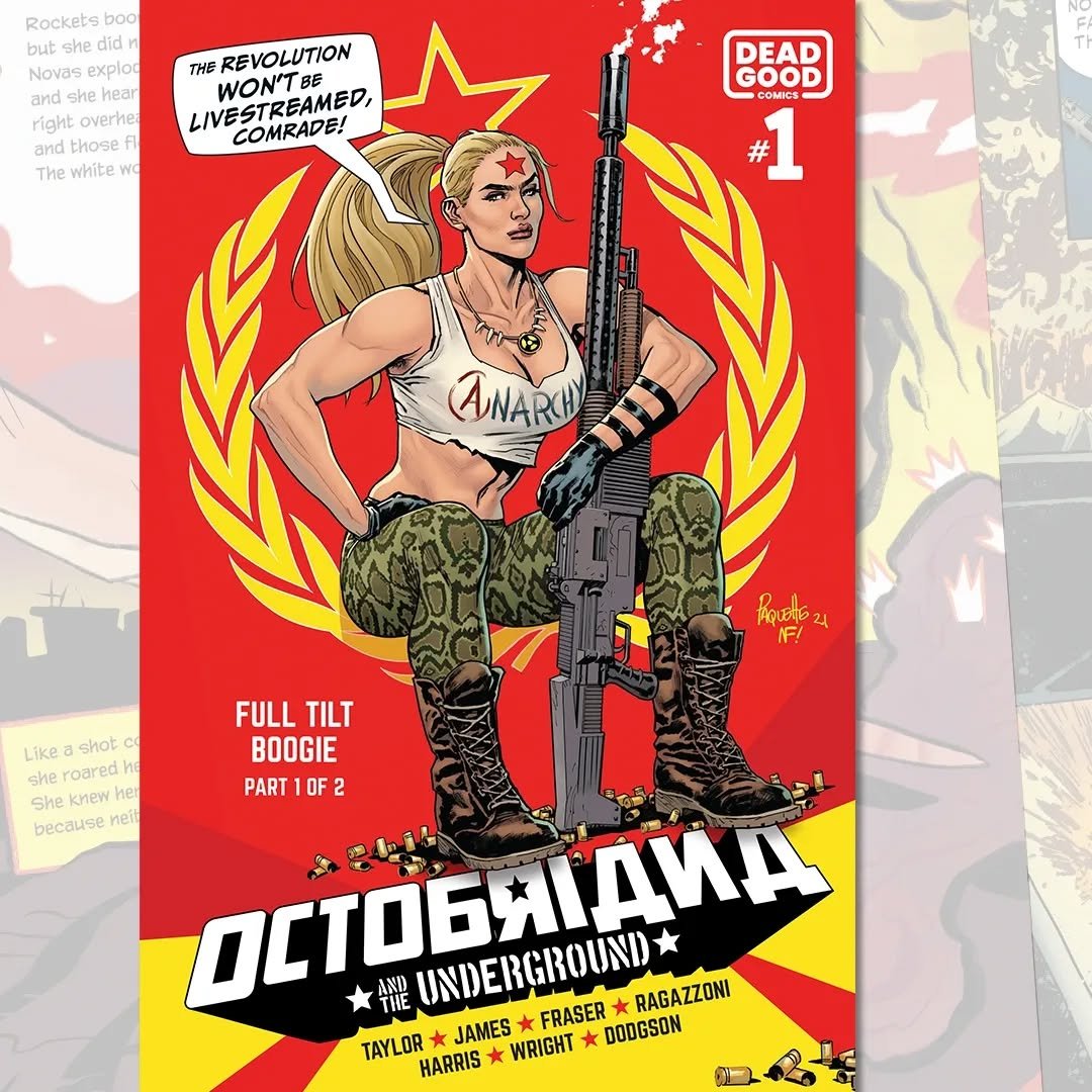 Octobriana and the Underground: Full Tilt Boogie 1 (May 2023).

Cover A - @yanickpaquette &amp; @nathanfairbairn
Cover B - @flopscomics
Cover C - @michael_cho_art

We even had an official Octobriana song created for the series by @toothdrinker!

#oct