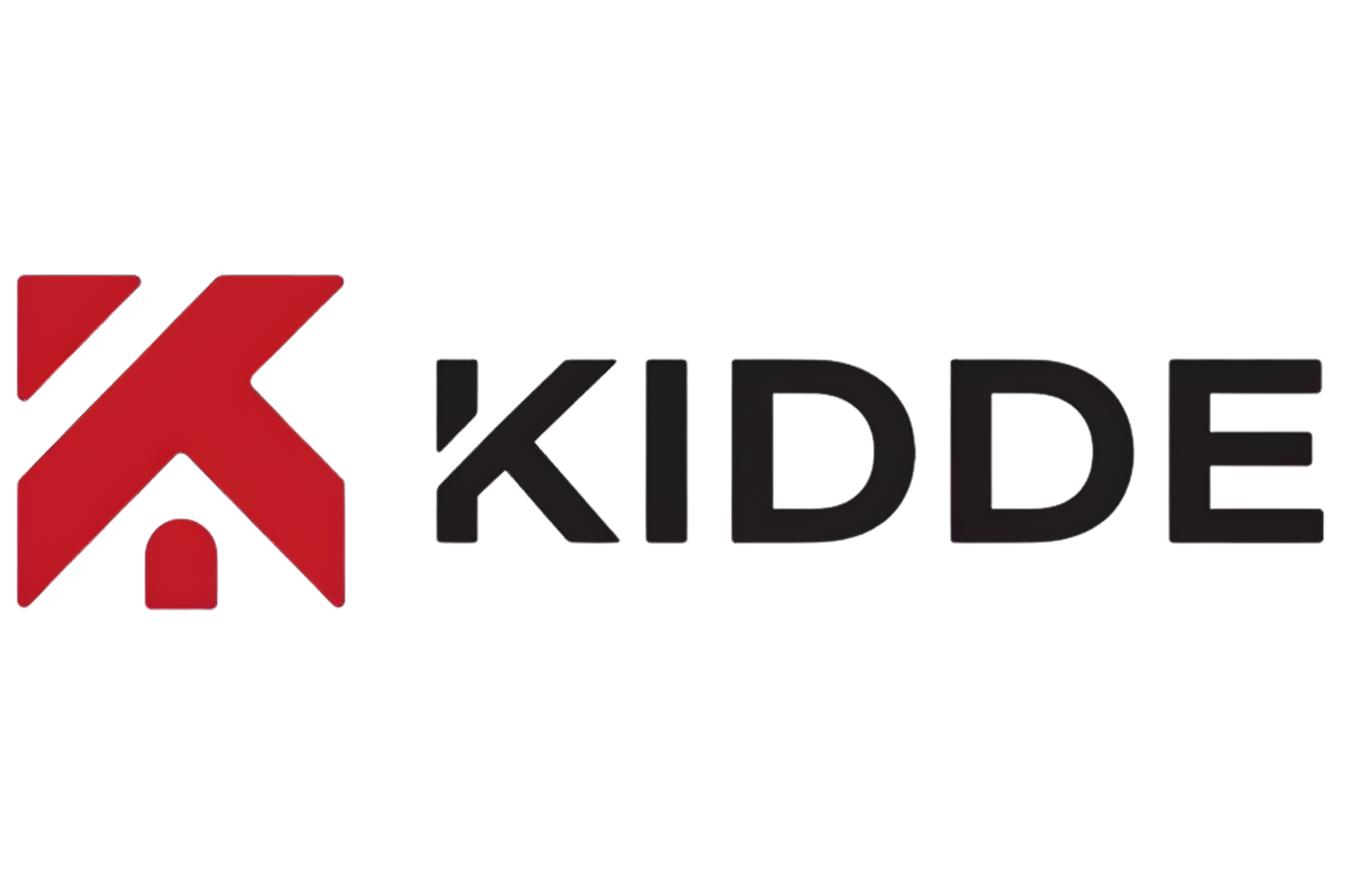 Kiddie logo with a red stylized 'K' and the word 'KIDDE' in black letters on a red background.