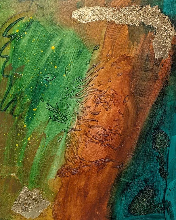 ✨ SPIRITBORNE FROM THE ROOT⁠
⁠
There&rsquo;s a presence embedded in this piece &mdash; intentionally placed, then partially hidden.⁠
⁠
A face emerges from the surface, not as a portrait, but as something ancient and watchful, as if it has always been