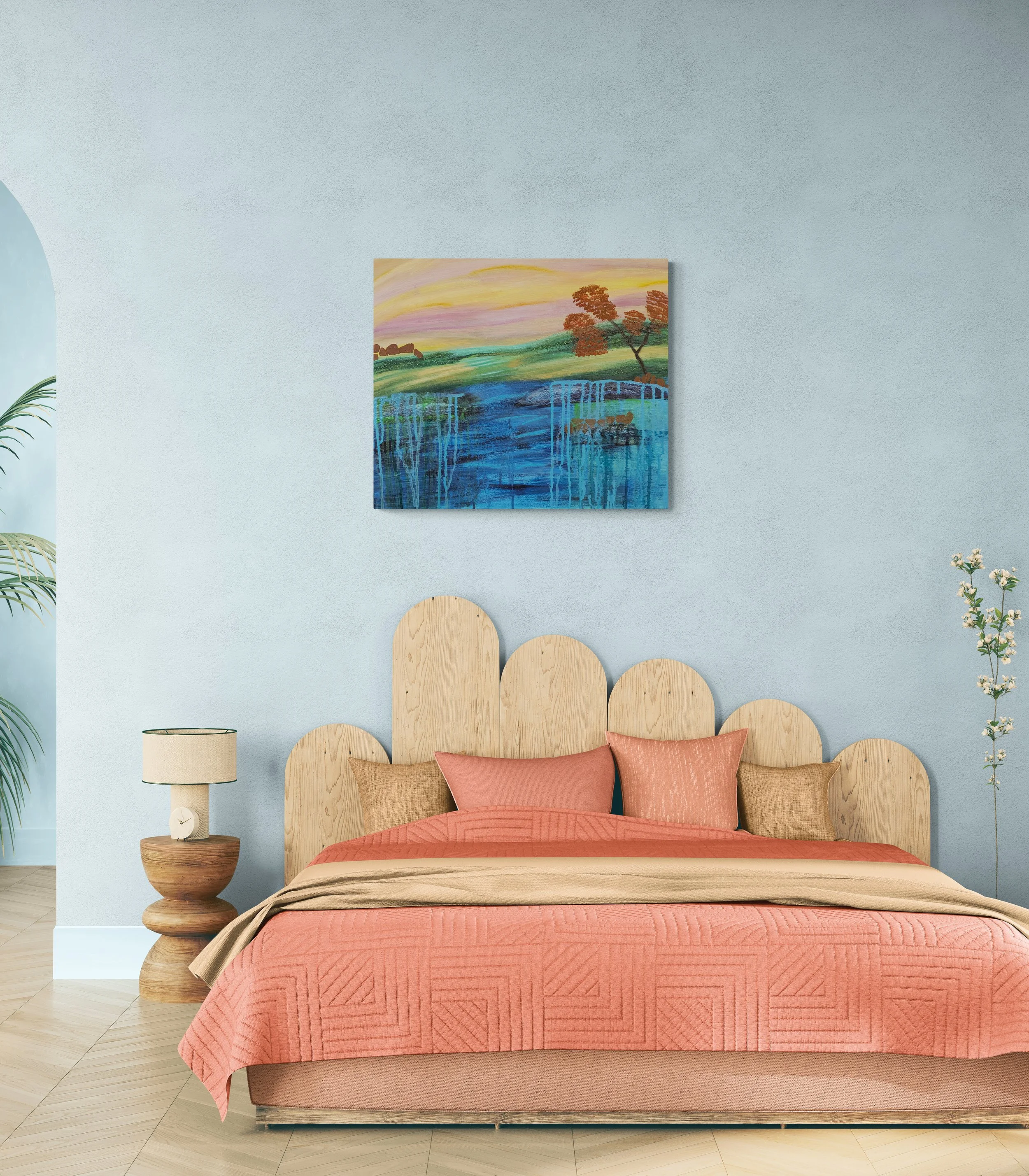 A Place I Remember — Acrylic Landscape Painting 20x24 (UNFRAMED)