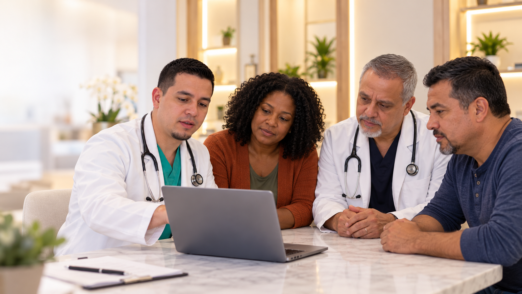 Consulta de salud para hombres y mujeres