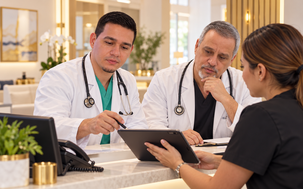 Miembro del equipo de VitalCare brindando apoyo continuo al paciente