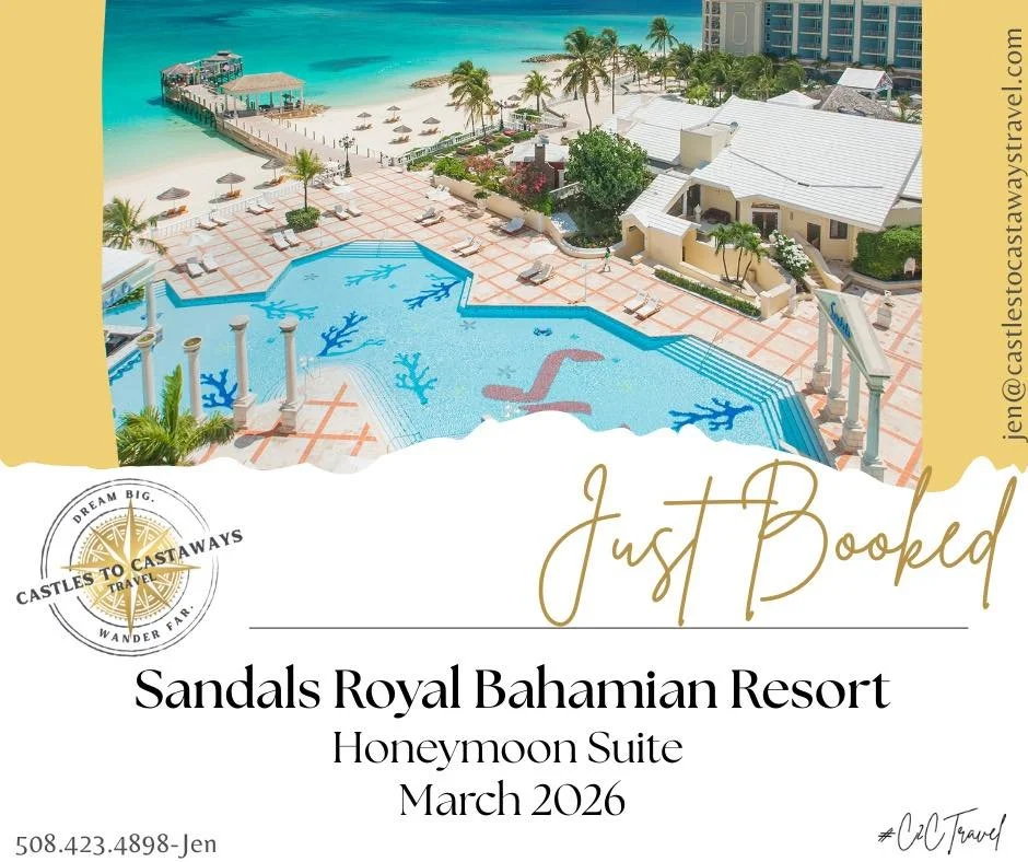 Just Booked!!

Jan just helped her clients lock in the ultimate romantic escape at Sandals Royal Bahamian in a stunning Honeymoon Suite for March 2026.

Crystal-clear waters, private island vibes, luxury all-inclusive indulgence, and unforgettable mo
