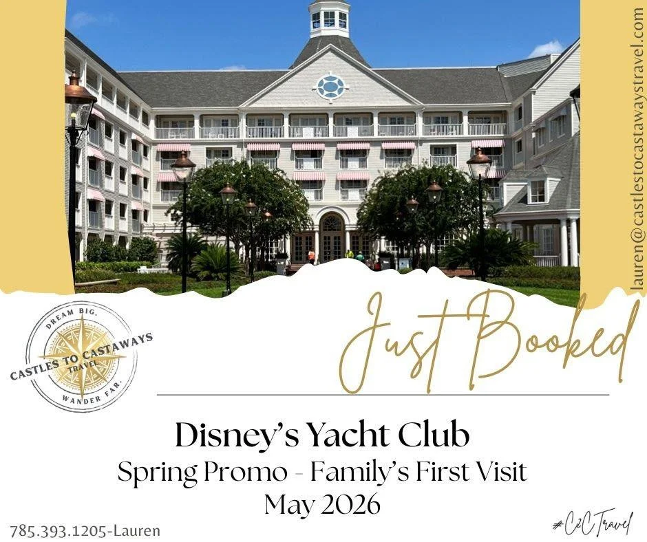 Just Booked by Lauren!!

There is nothing quite like a first trip to Walt Disney World&reg; Resort.

Lauren just helped this family secure their very first visit and they will be staying at Disney&rsquo;s Yacht Club Resort&reg; this May. Between the 
