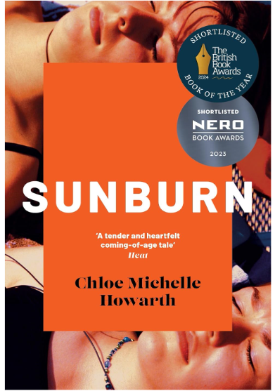 Sunburn by Chloe Michelle Howarth; lesbian fiction; queer creative justice Book Club; suburban Georgia; Nomad Nirvana Book Club