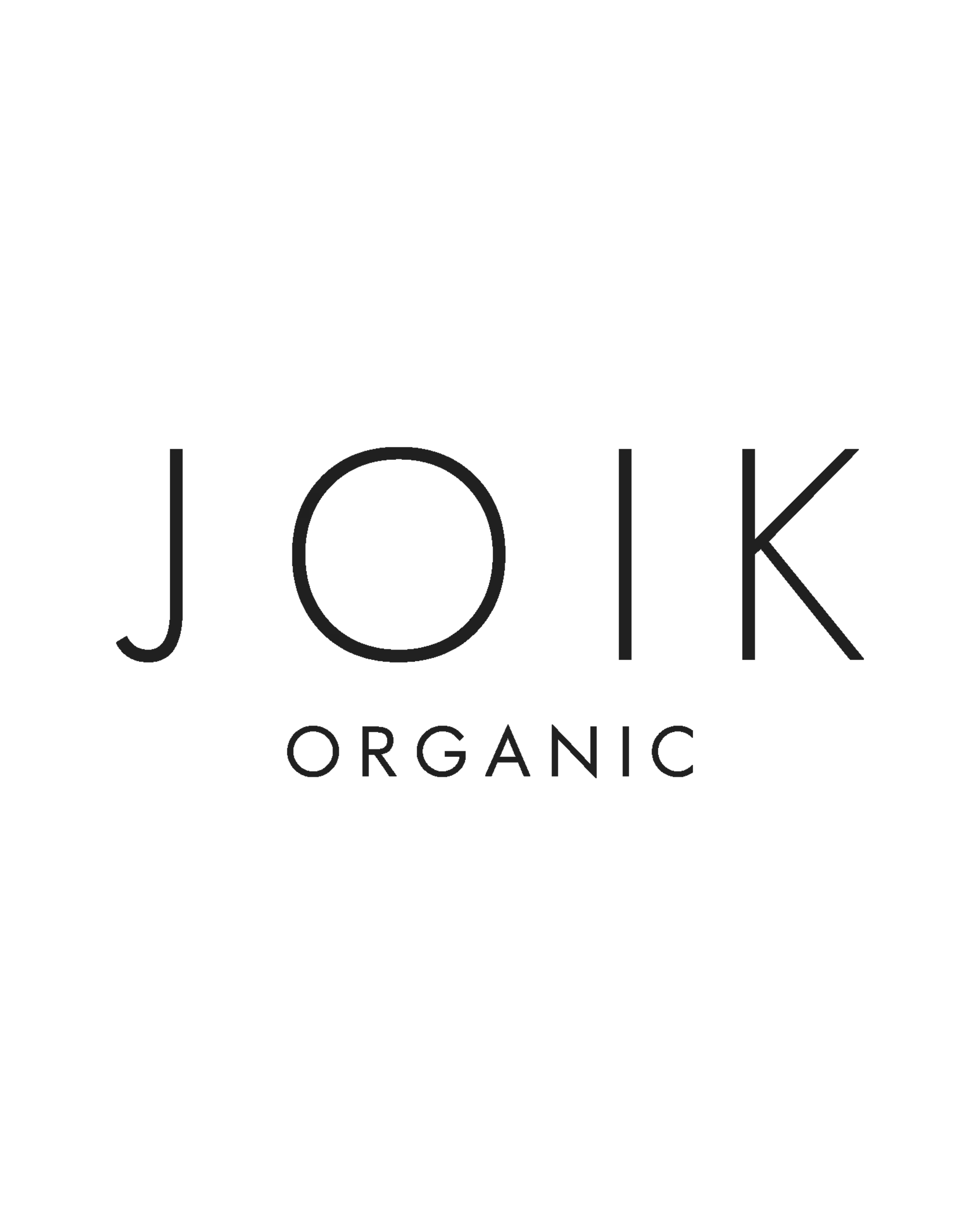 Black background with the text 'JOK' in large letters and 'ORGANIC' in smaller letters below.
