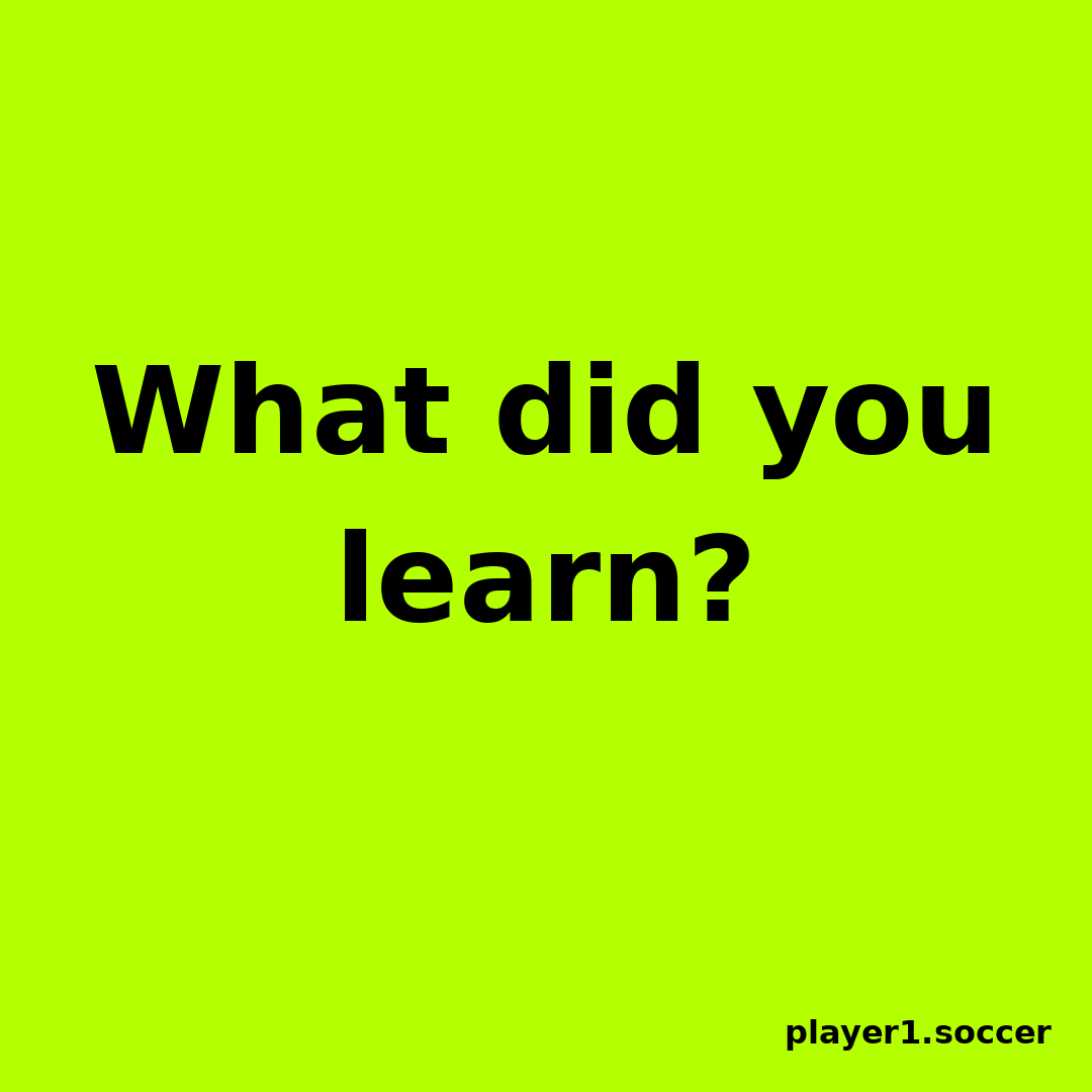 Power Question #2: What did you learn?