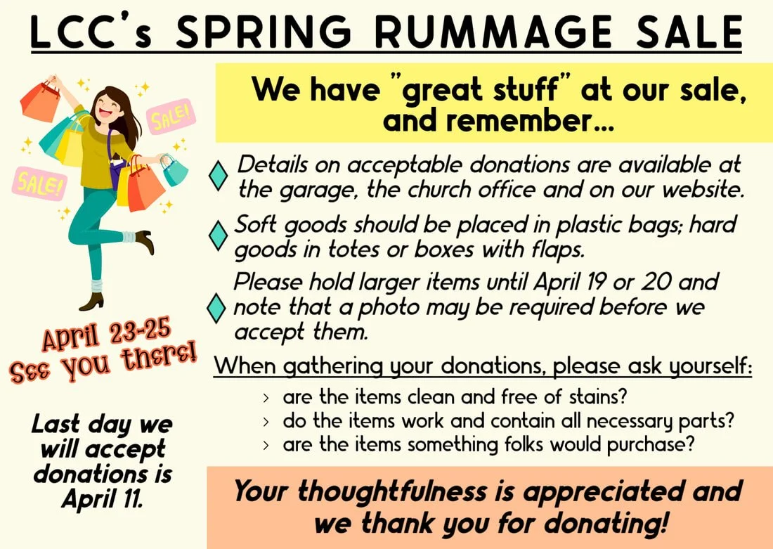 SPRING RUMMAGE SALE