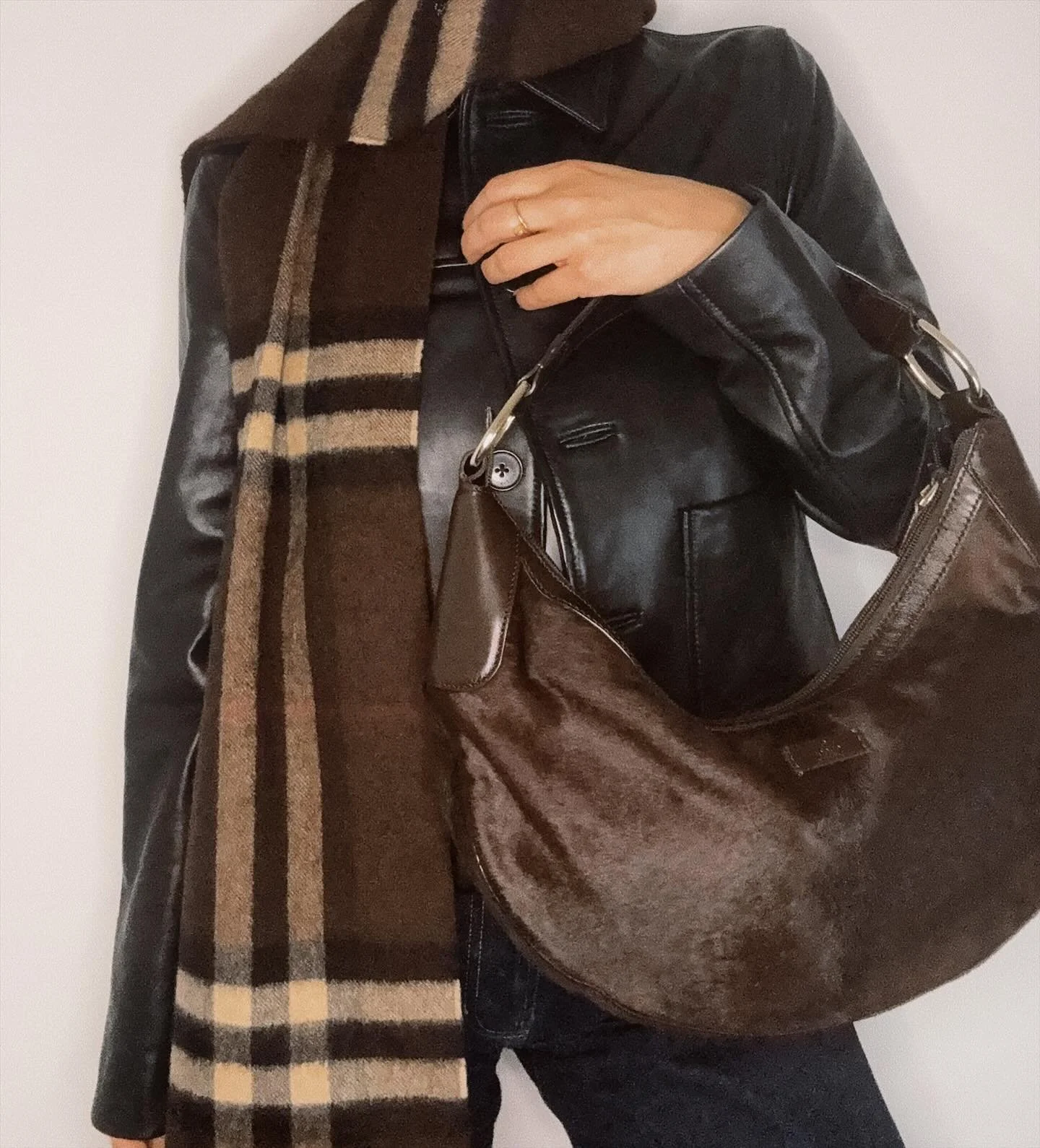 Fall textures &gt; 

Vintage Pony Hair Gucci available now 🫶