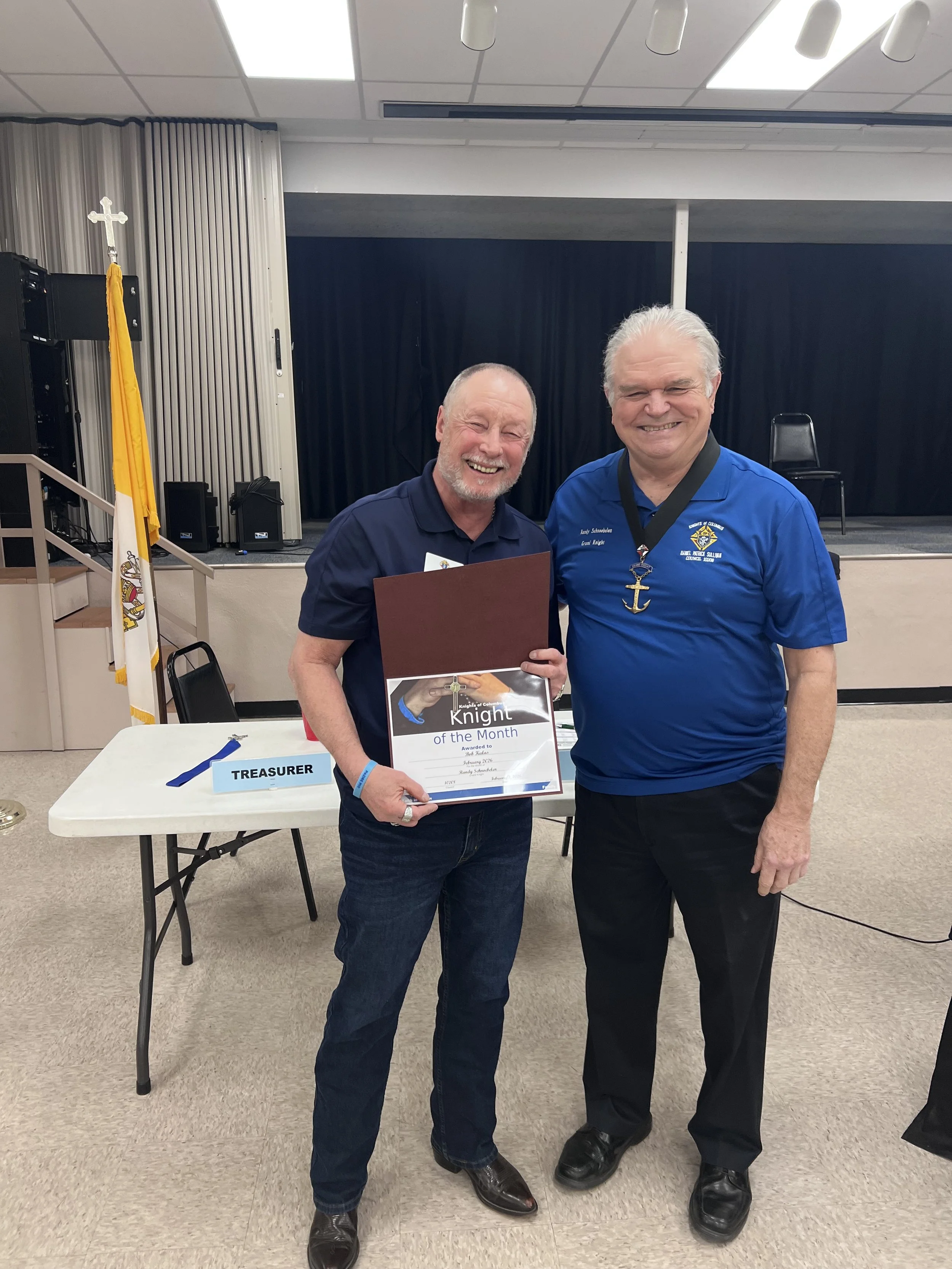 February 2026 Knight of the Month                                   Bob Kulas