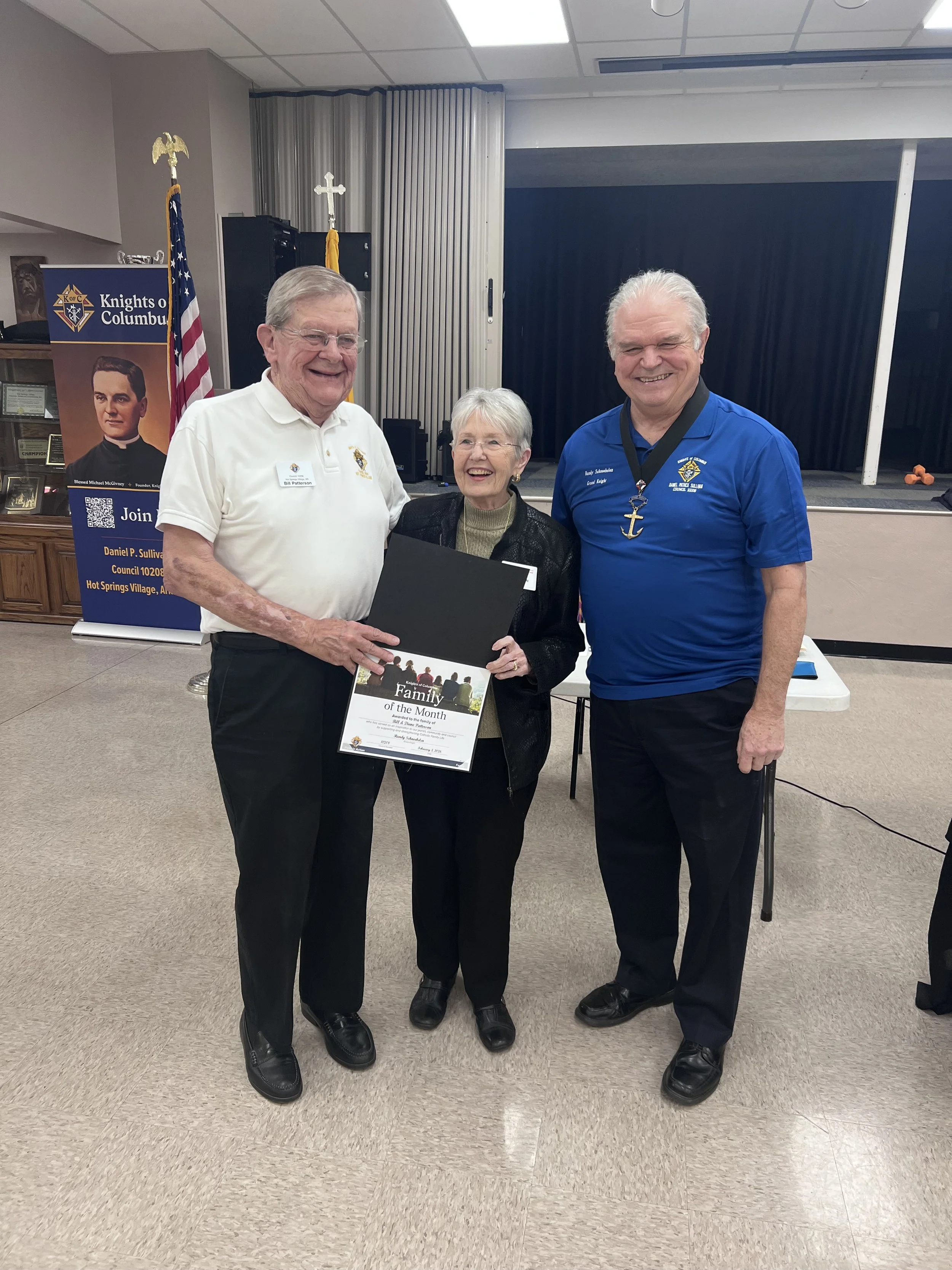 February Family of the Month 2026               Bill and Diane Patterson