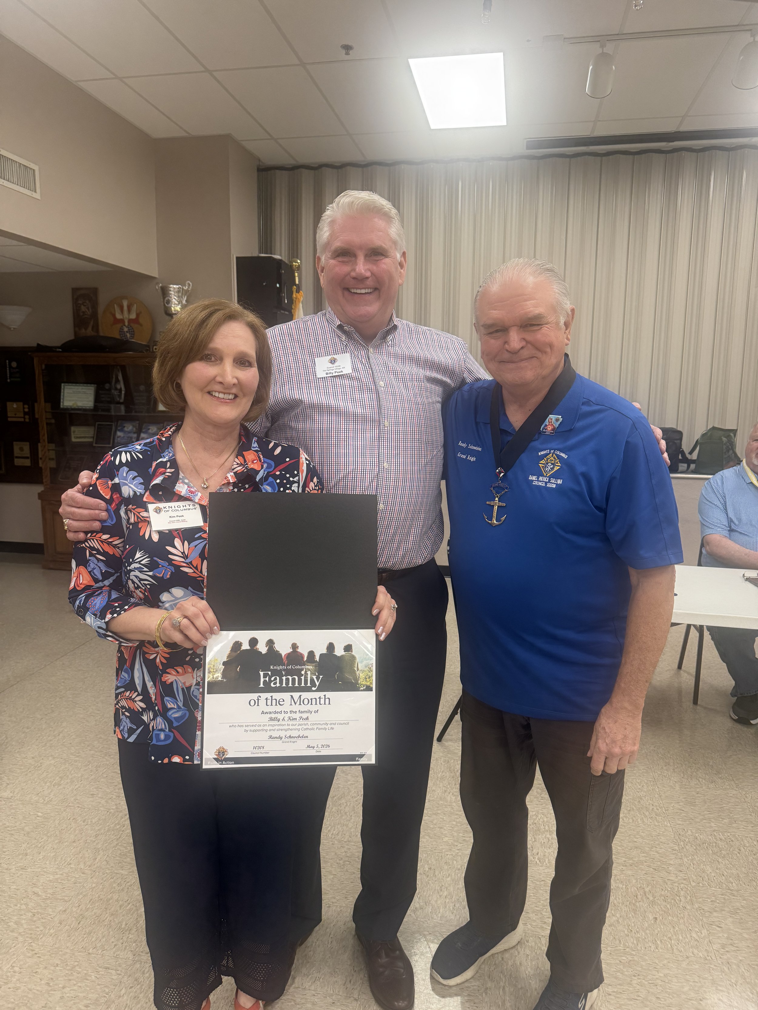 May Family of the Month 2026 Billy and Kim Peek