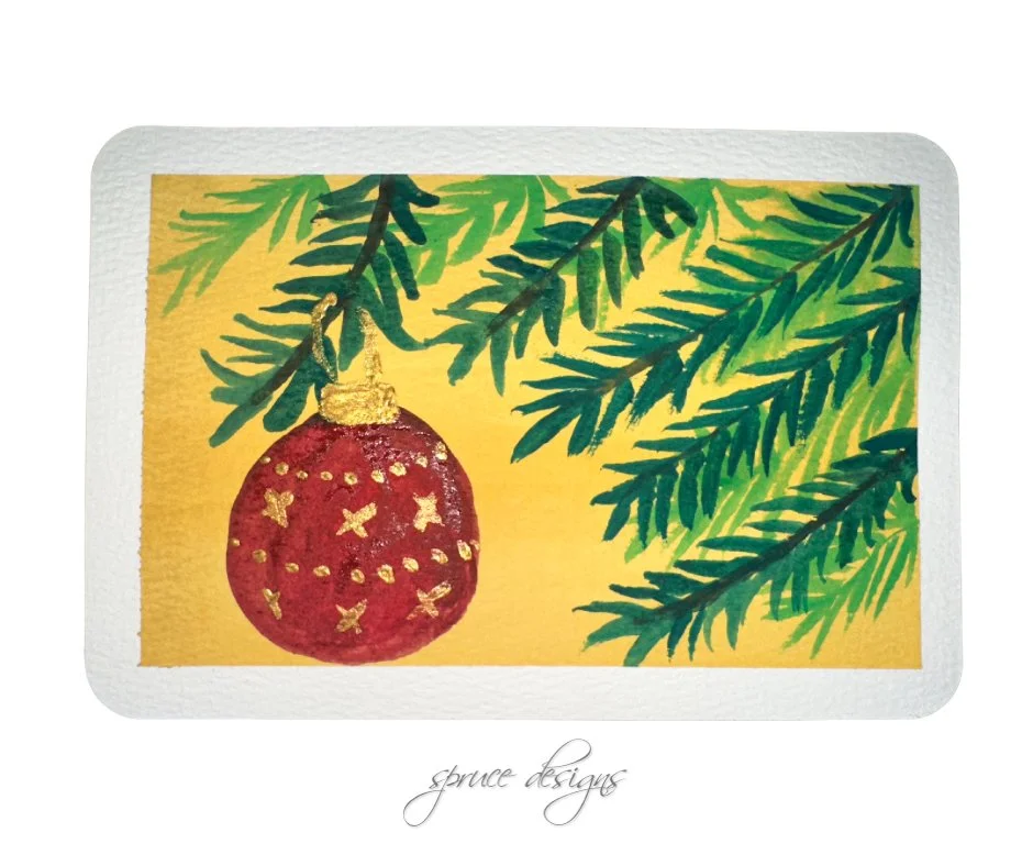 Christmas Tree Ornament Postcard