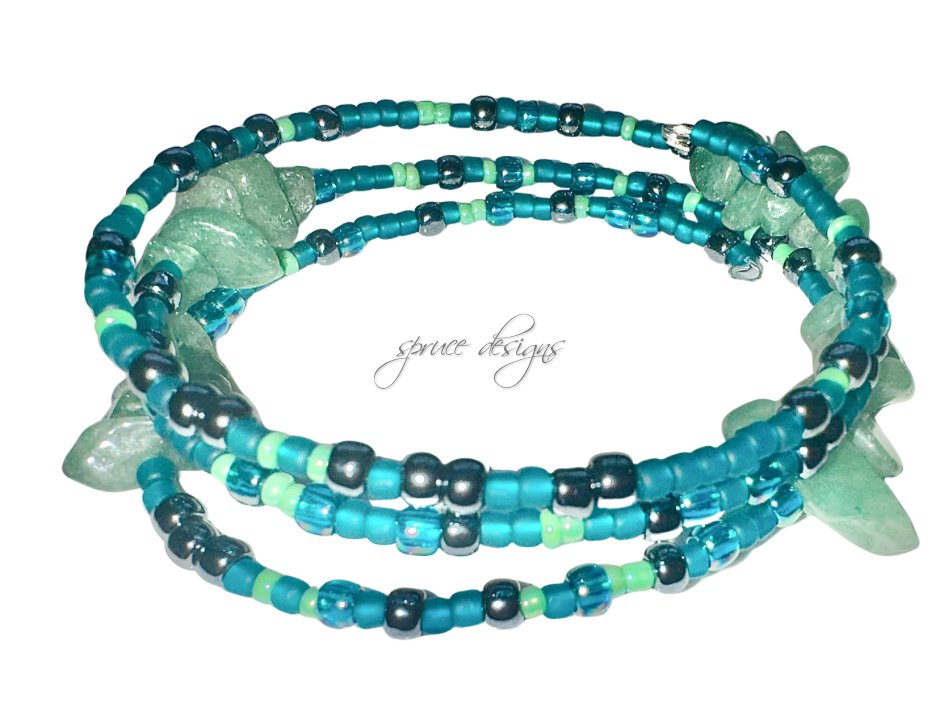 Sea Green Wrap Bracelet-2.jpg