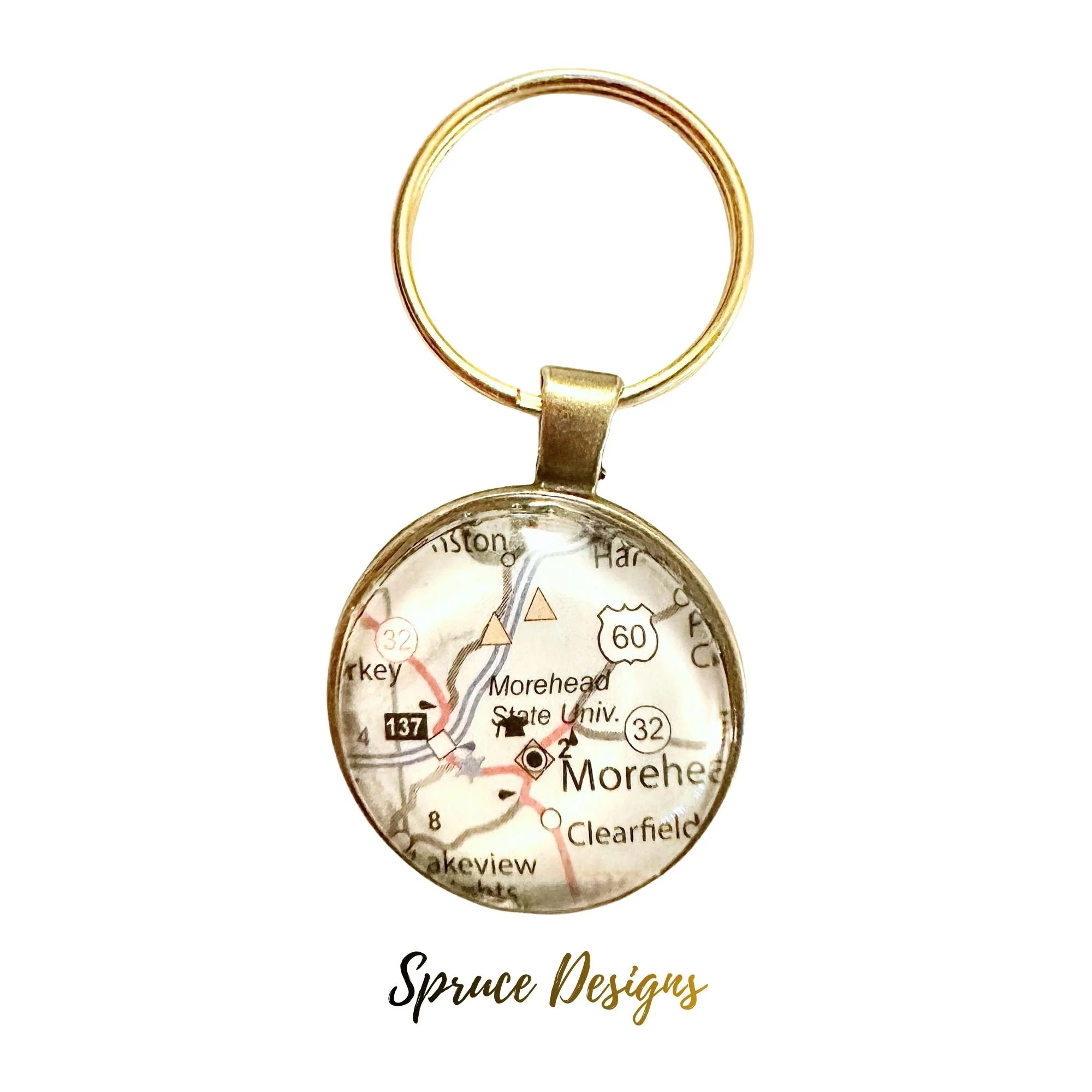 Morehead State University Map Keychain