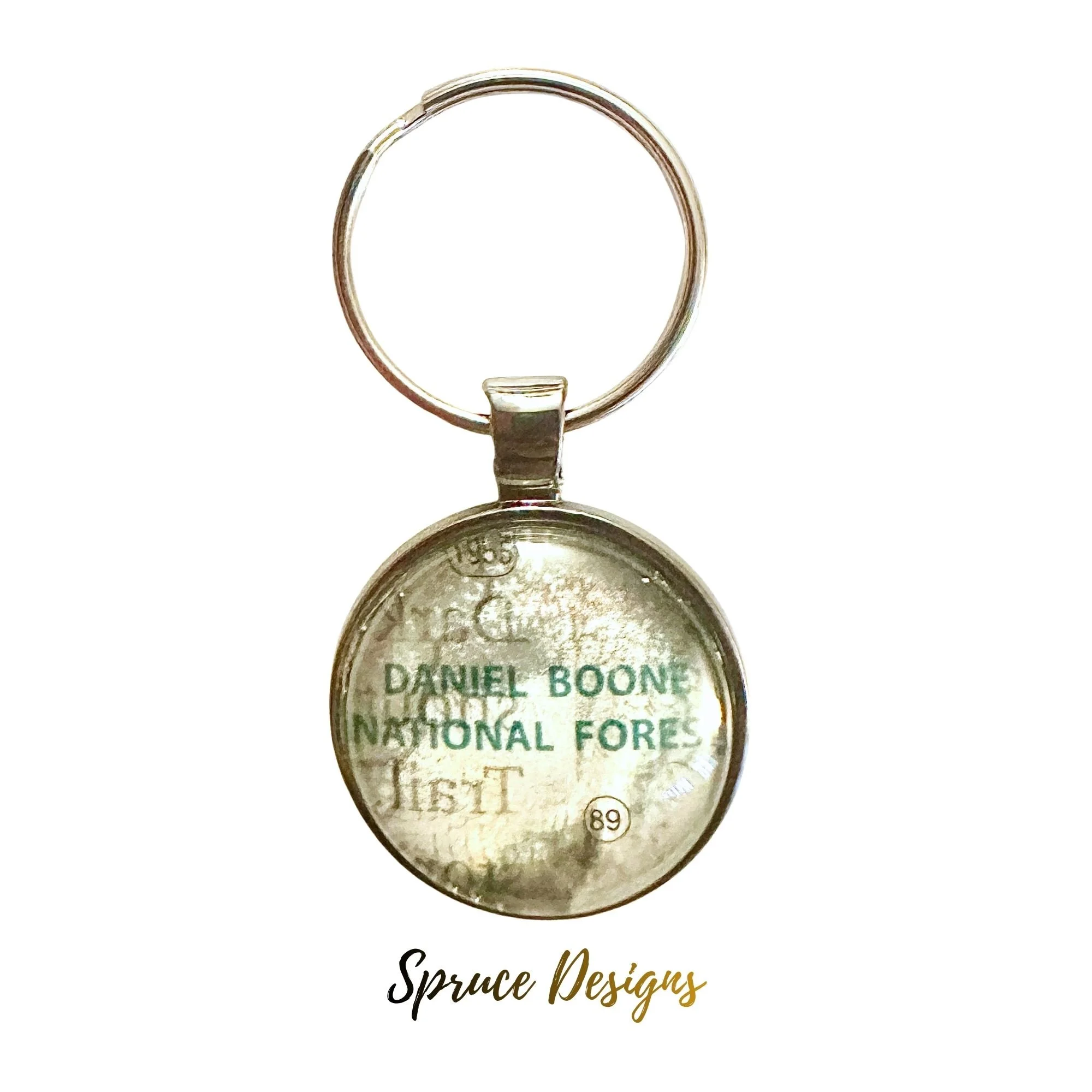 Daniel Boone National Forest Map Keychain