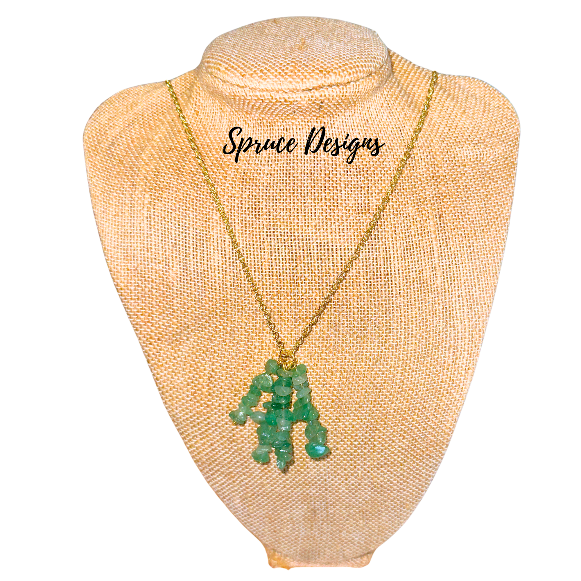 Aventurine Cluster Necklace