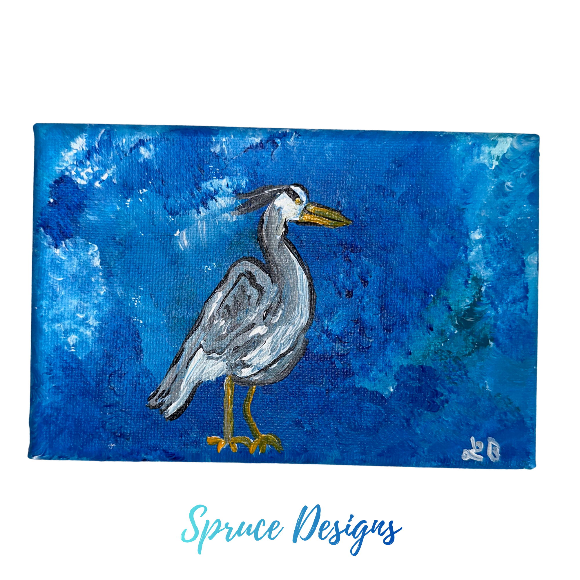 Blue Heron Painting (Small)